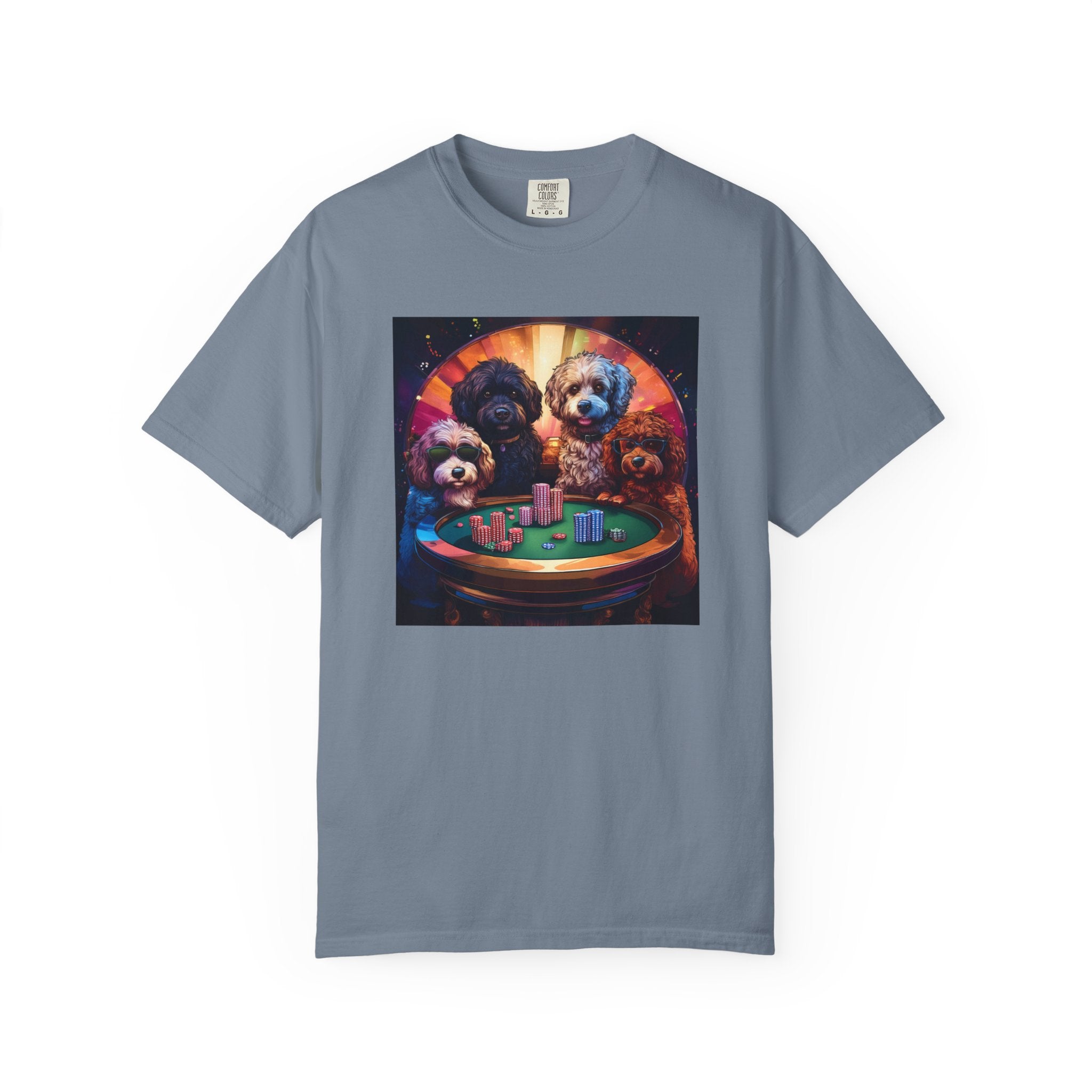 Doodle Poker Game Unisex Garment-Dyed T-shirt