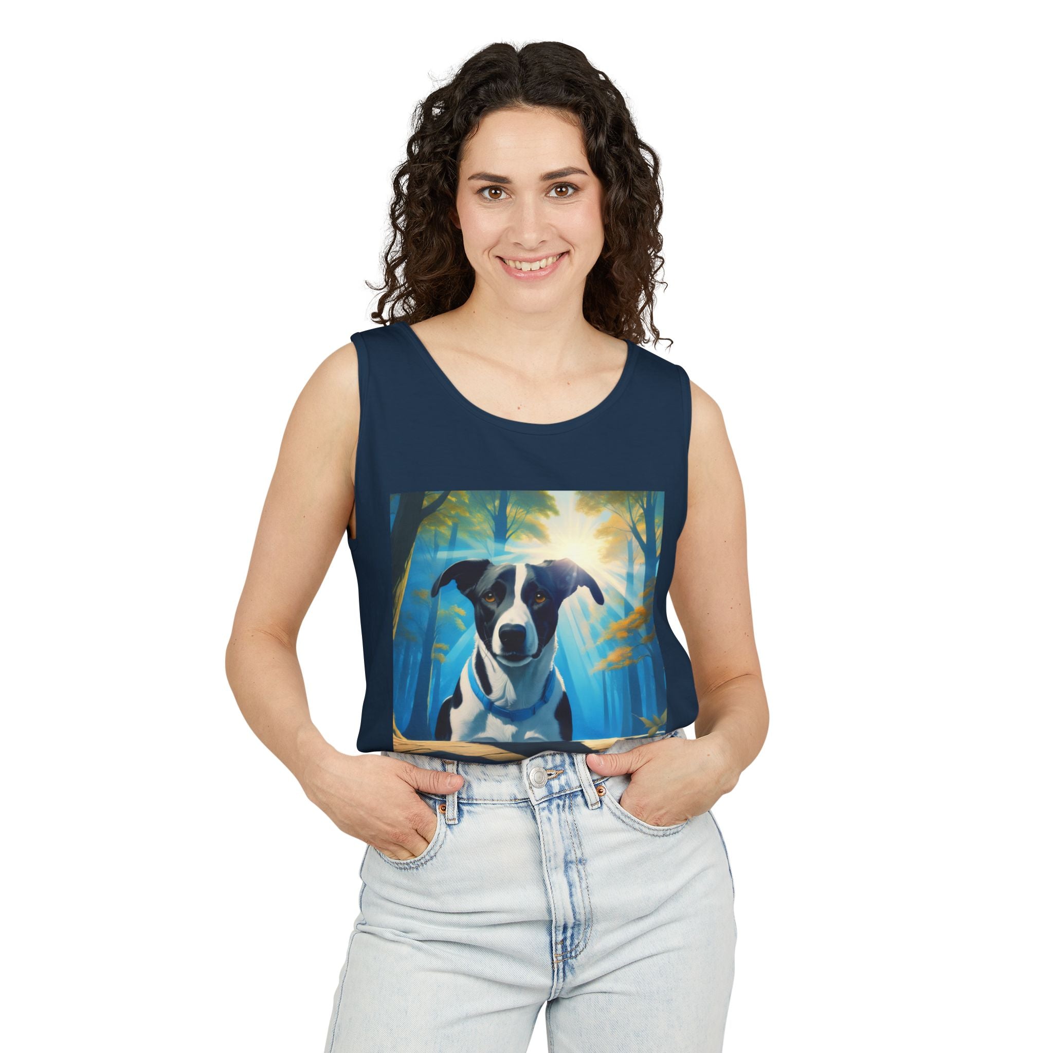 Coonhound Forest Unisex Tank Top