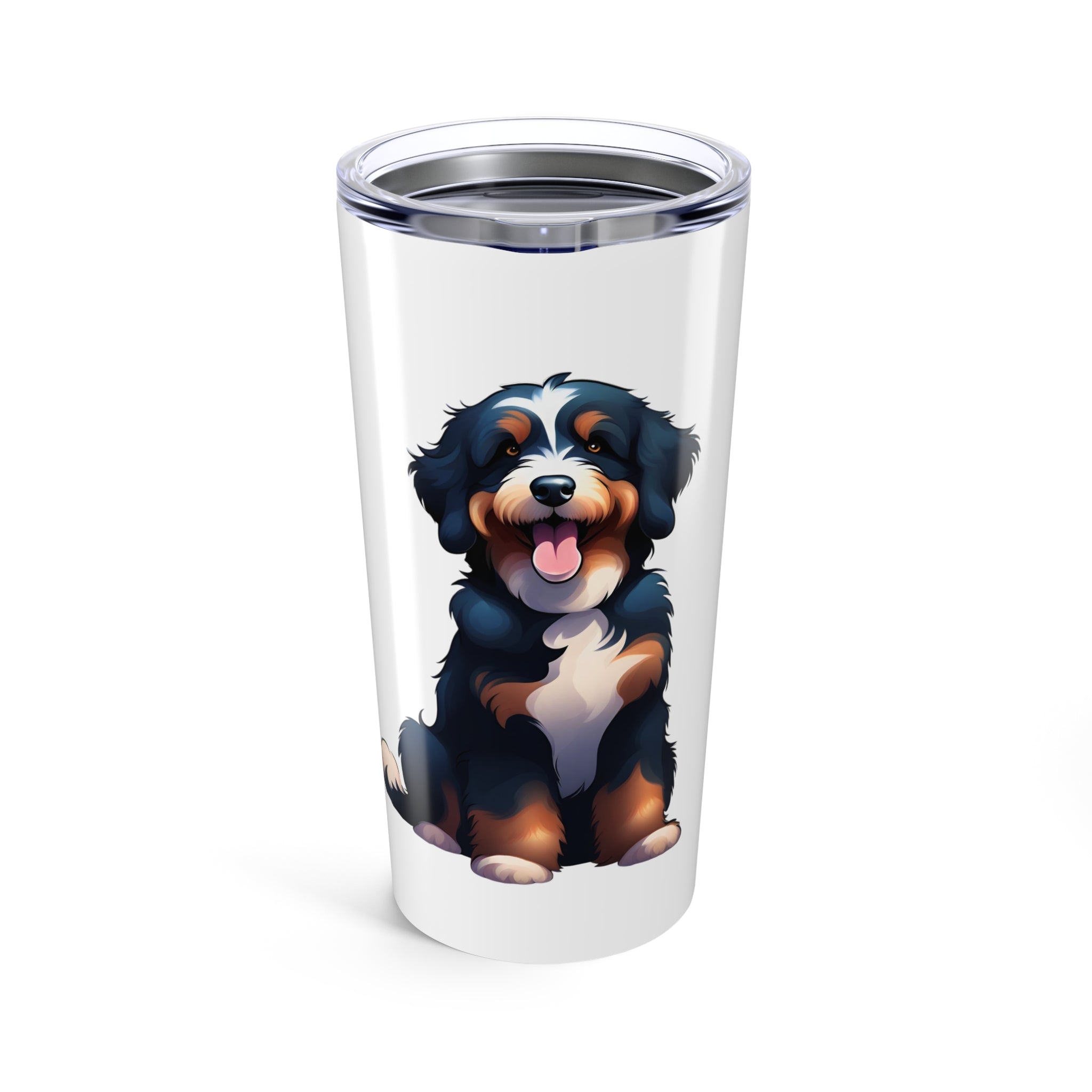 Bernedoodle Puppy Smiles Tumbler 20oz