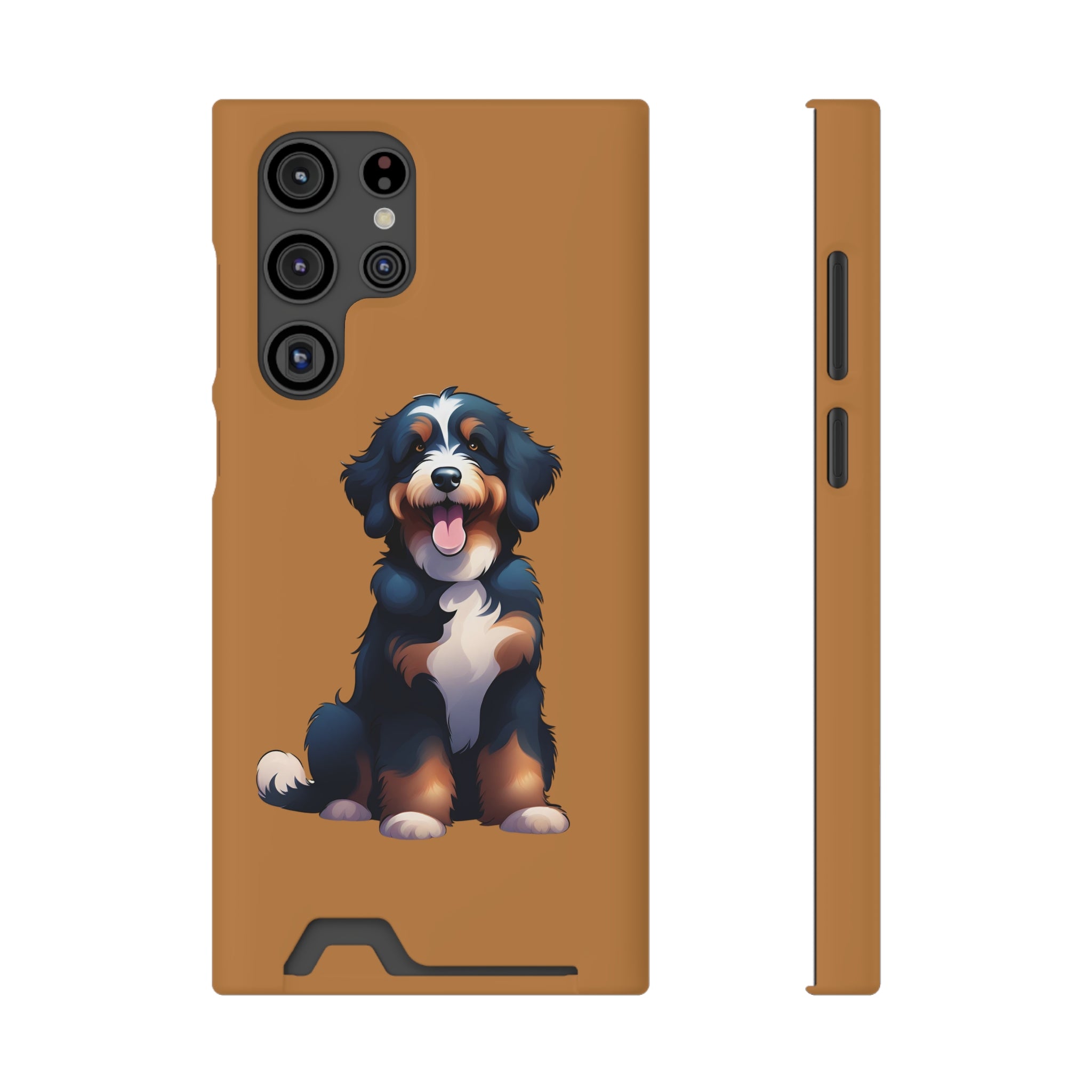 Bernie doodle Phone Case with Card Holder