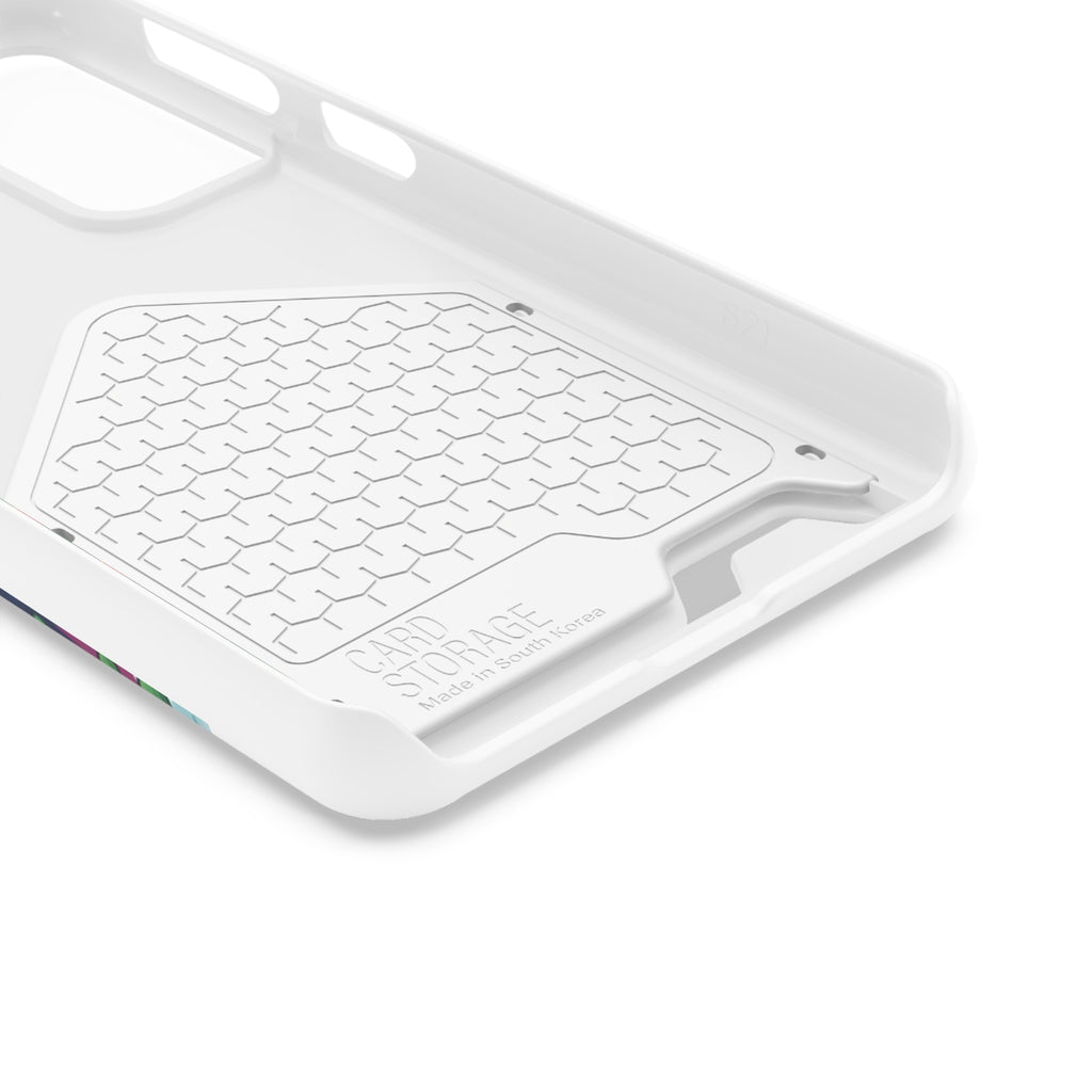 White Corgi Holiday Phone Case with Card Holder
