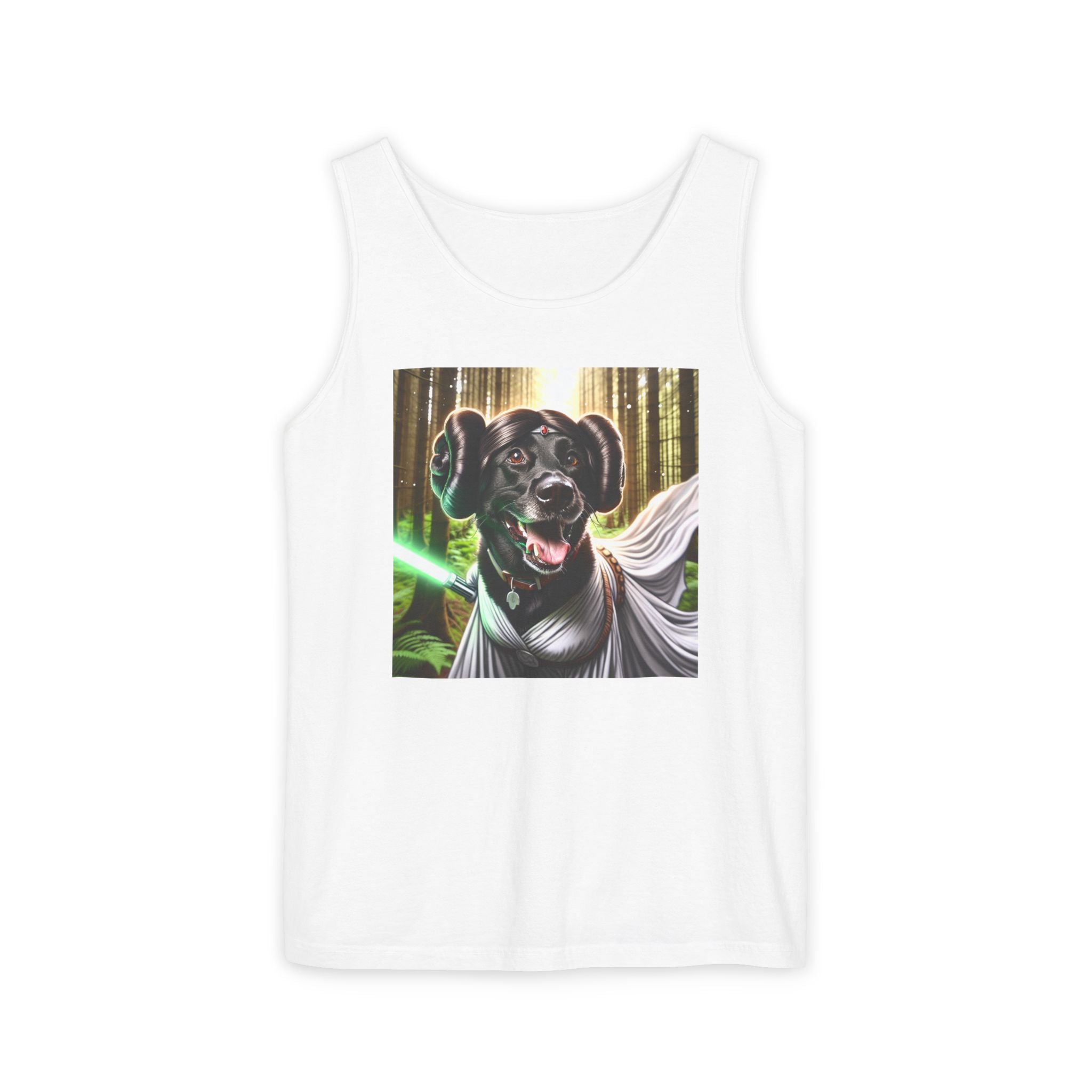 Black Lab Galaxy Princess Unisex Tank Top