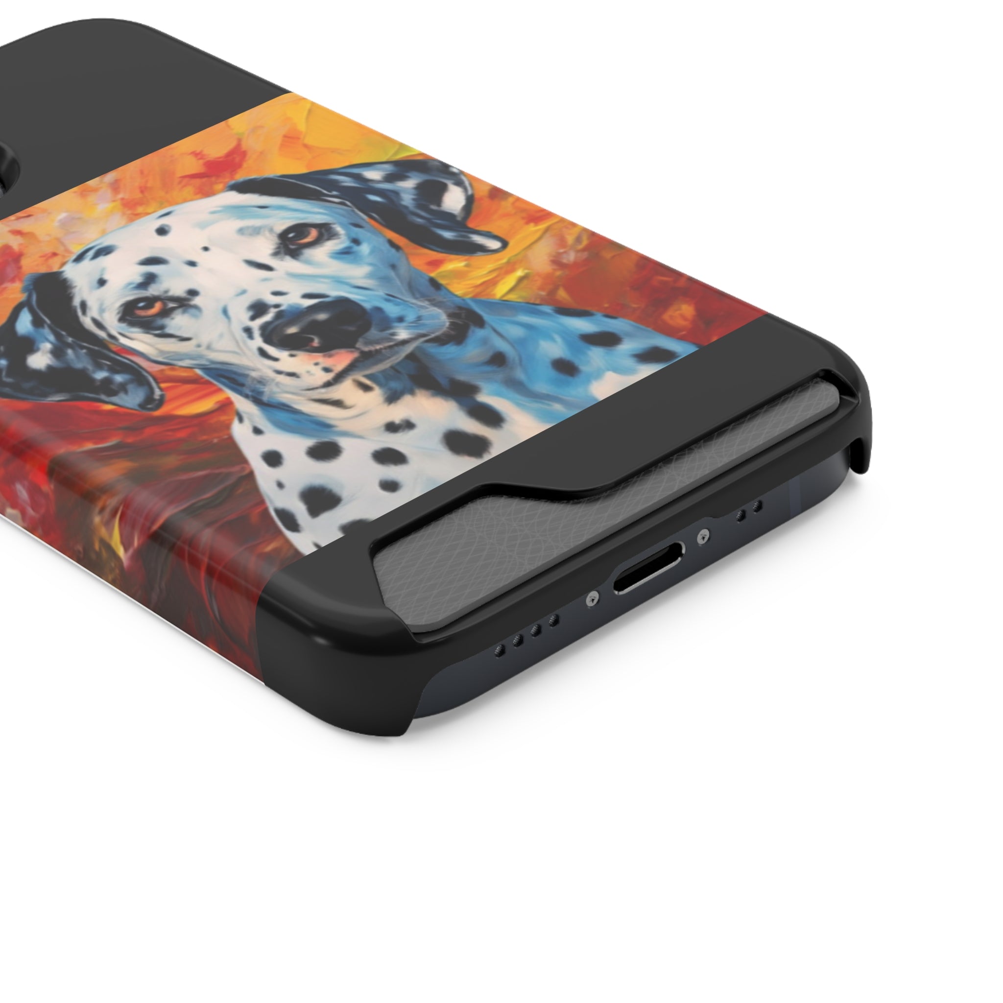 Dalmation Phone Case with Card Holder