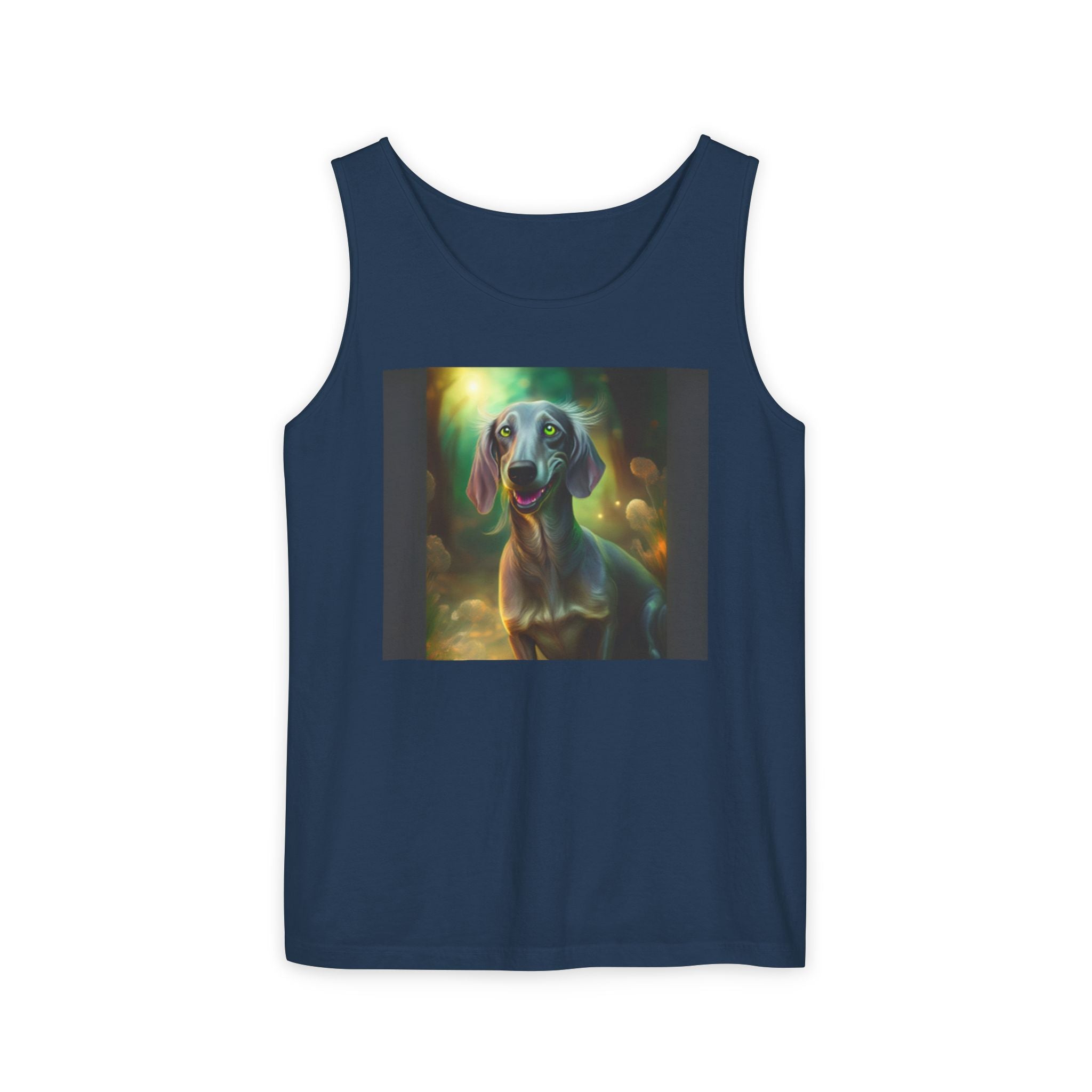 Silver Grey Dachshund Unisex Tank Top