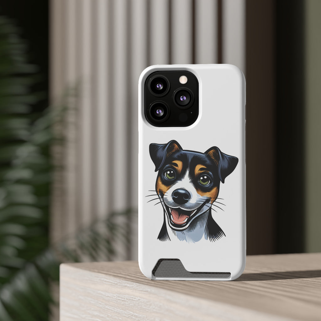 Jack Russel Phone Case with Card Holder