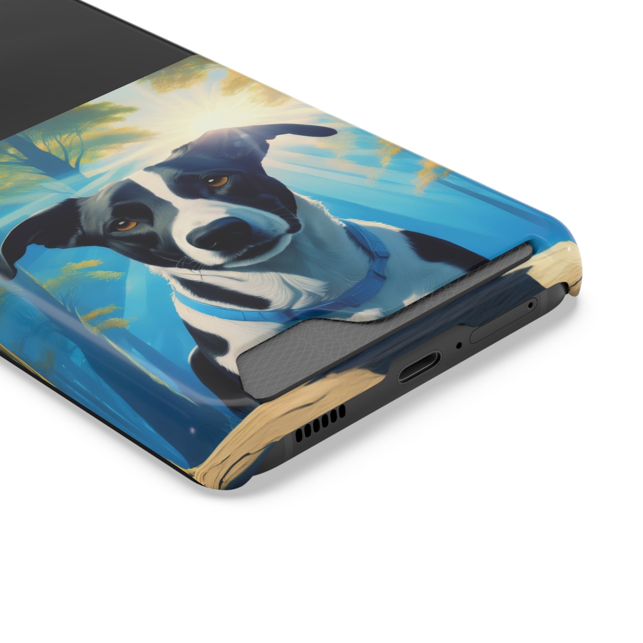 Coonhound Forest Phone Case with Card Holder