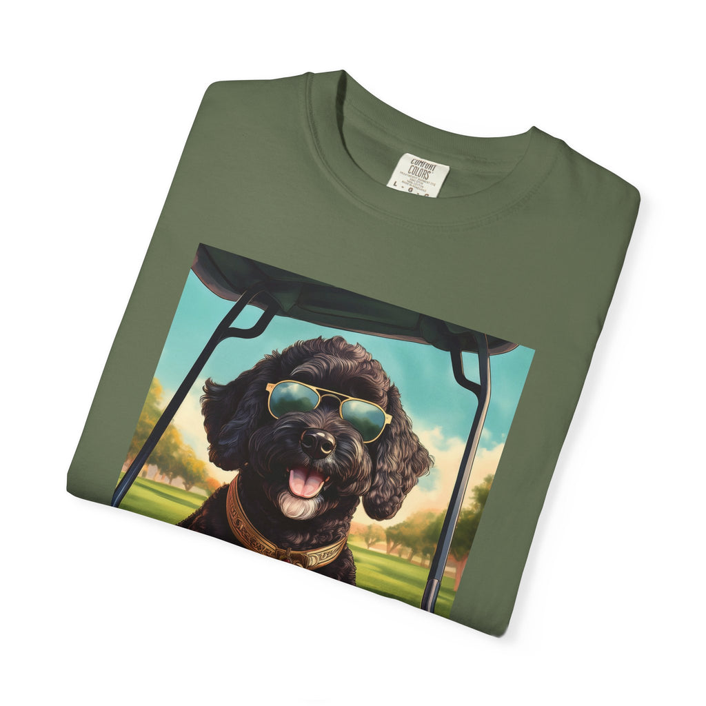 Doodle Golf Cart Unisex Garment-Dyed T-shirt
