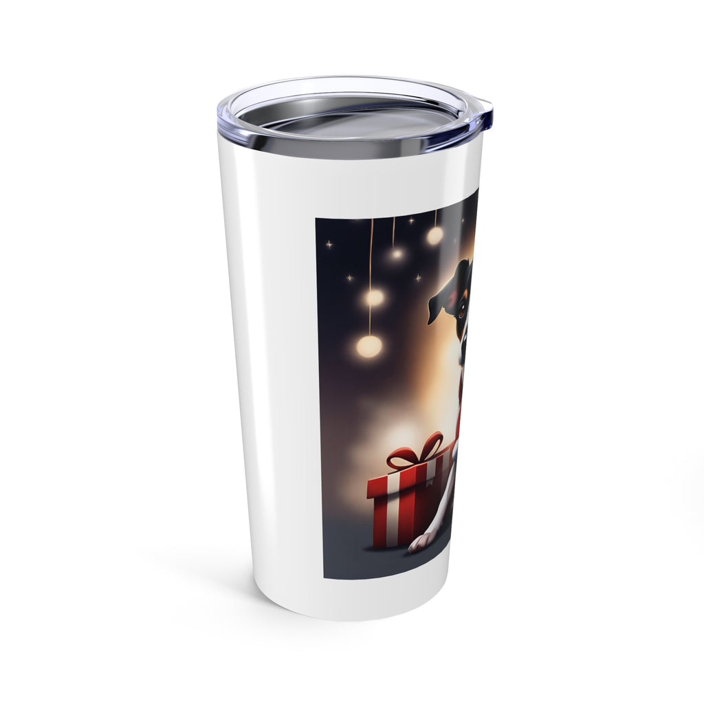 Jack Russel Holiday Tumbler 20oz