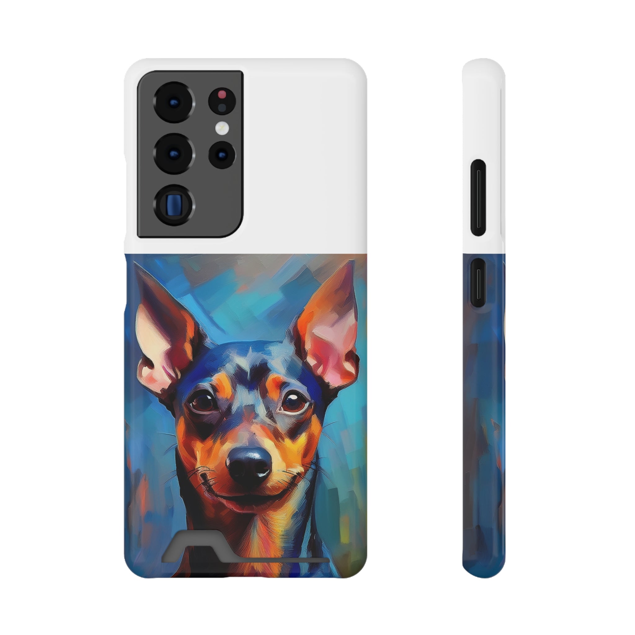 Miniature Pincher Phone Case with Card Holder