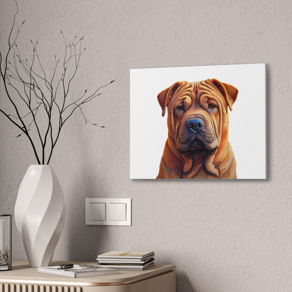 Shar Pei Stretched, 0.75"