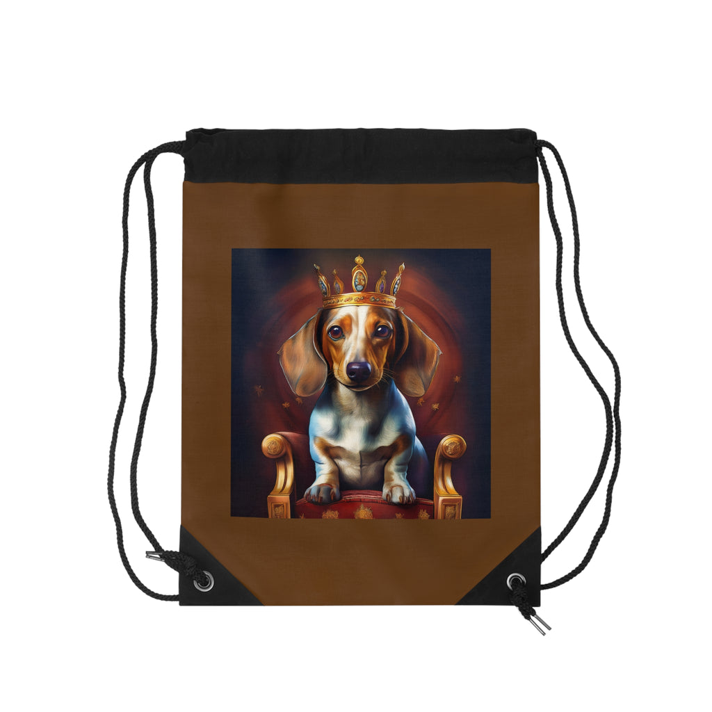 Dachshund Royal Drawstring Bag