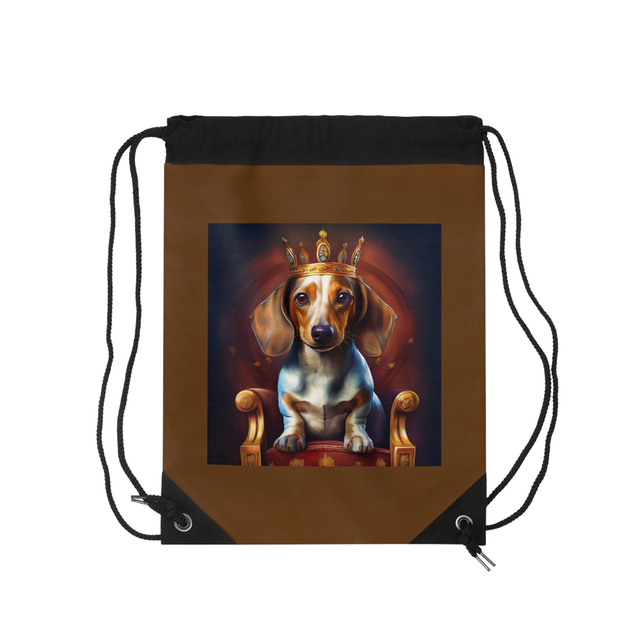 Dachshund Royal Drawstring Bag