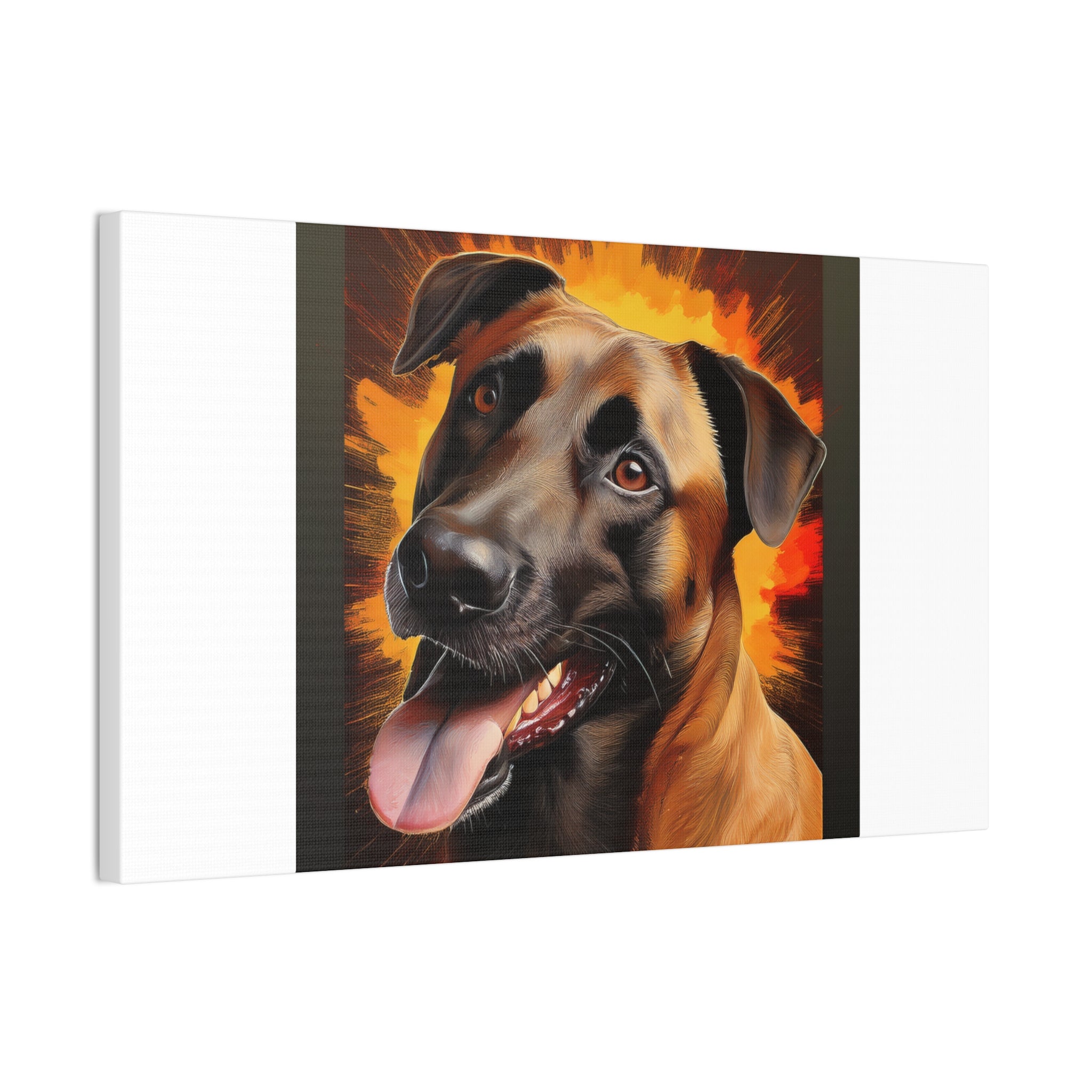 Belgian Malinois Shepherd Canvas Stretched, 0.75"