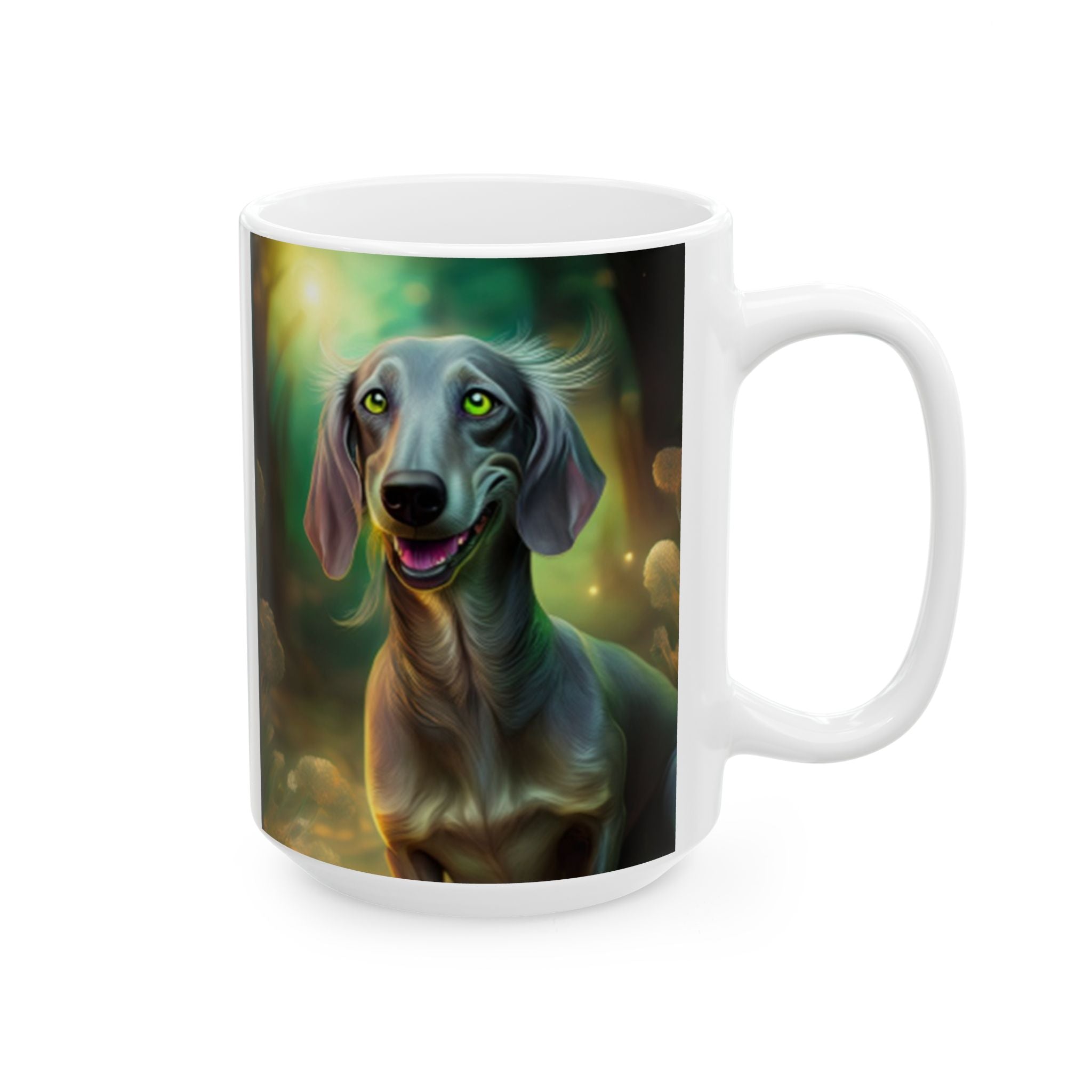 Silver Grey Dachshund Mug, (11oz, 15oz)