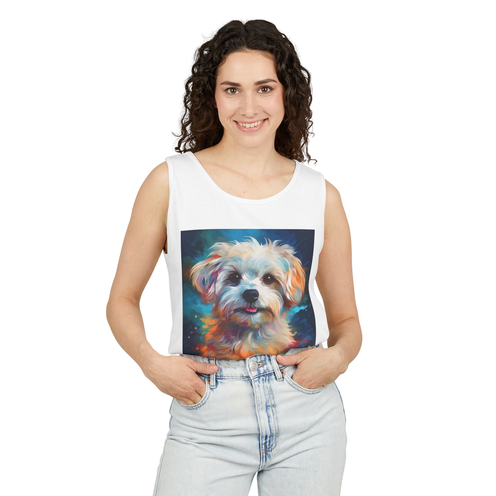 Maltese Unisex Tank Top