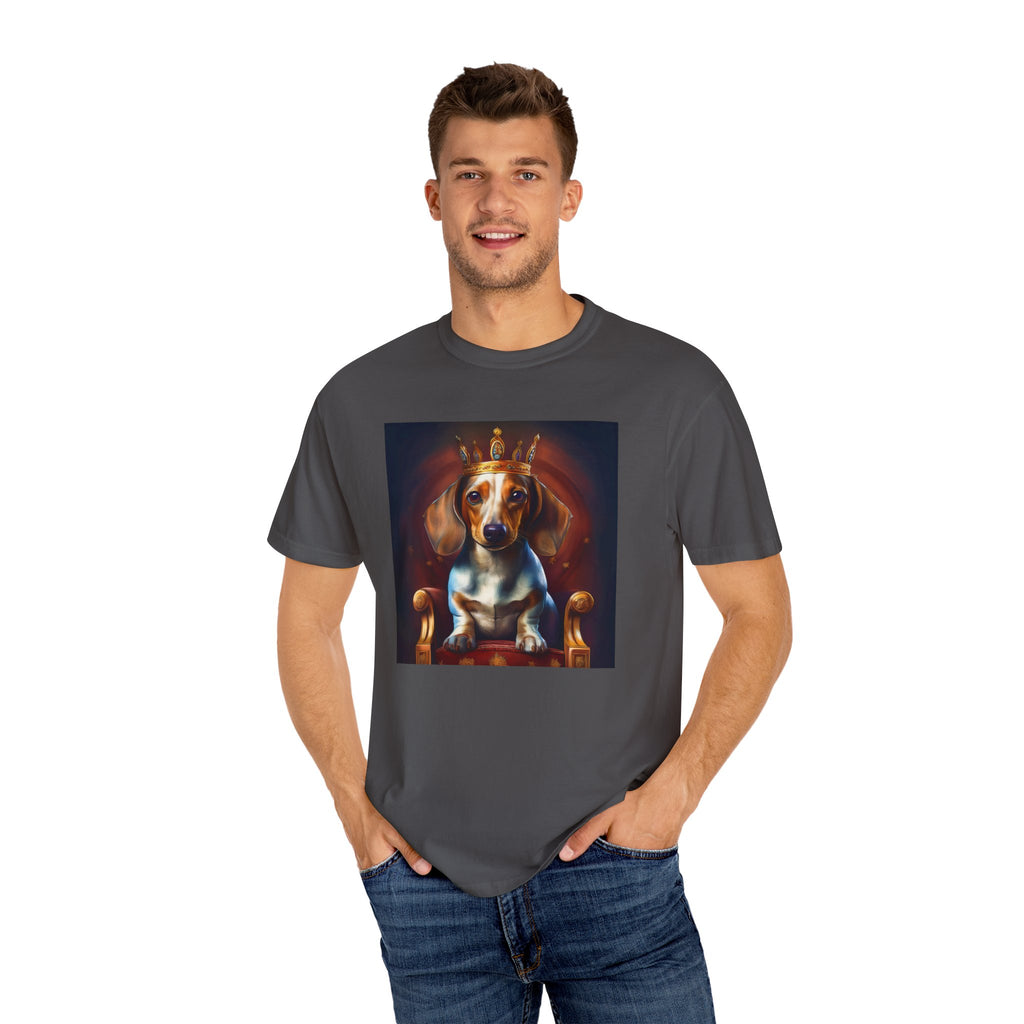 Dachshund Royal Unisex Garment-Dyed T-shirt