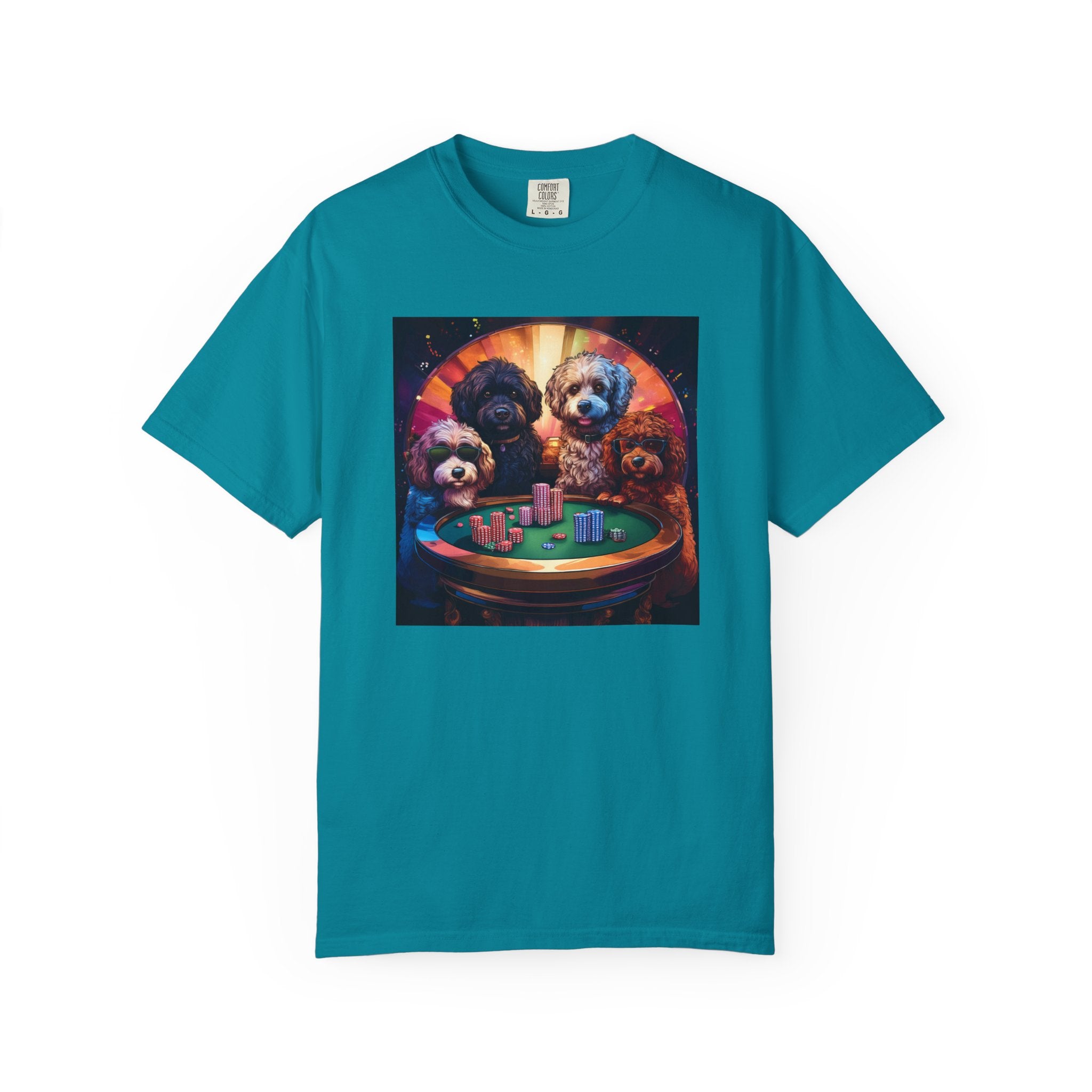 Doodle Poker Game Unisex Garment-Dyed T-shirt