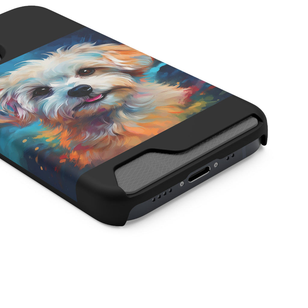 Maltese Phone Case with Card Holder