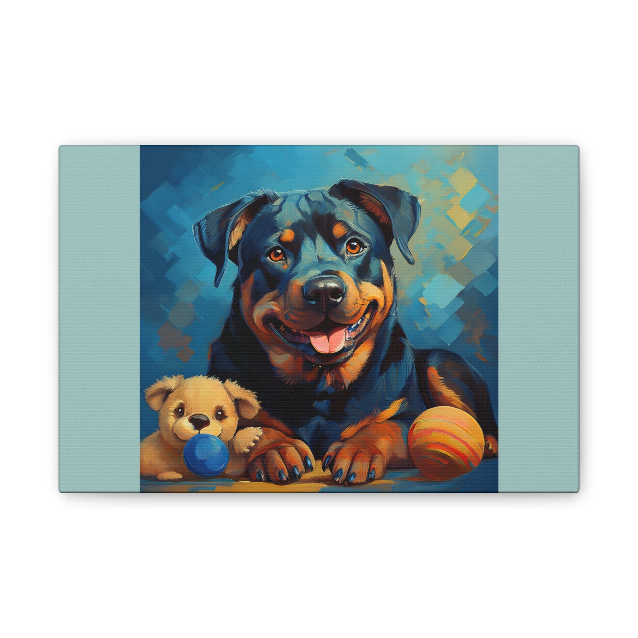 Rottweiler Canvas Painting