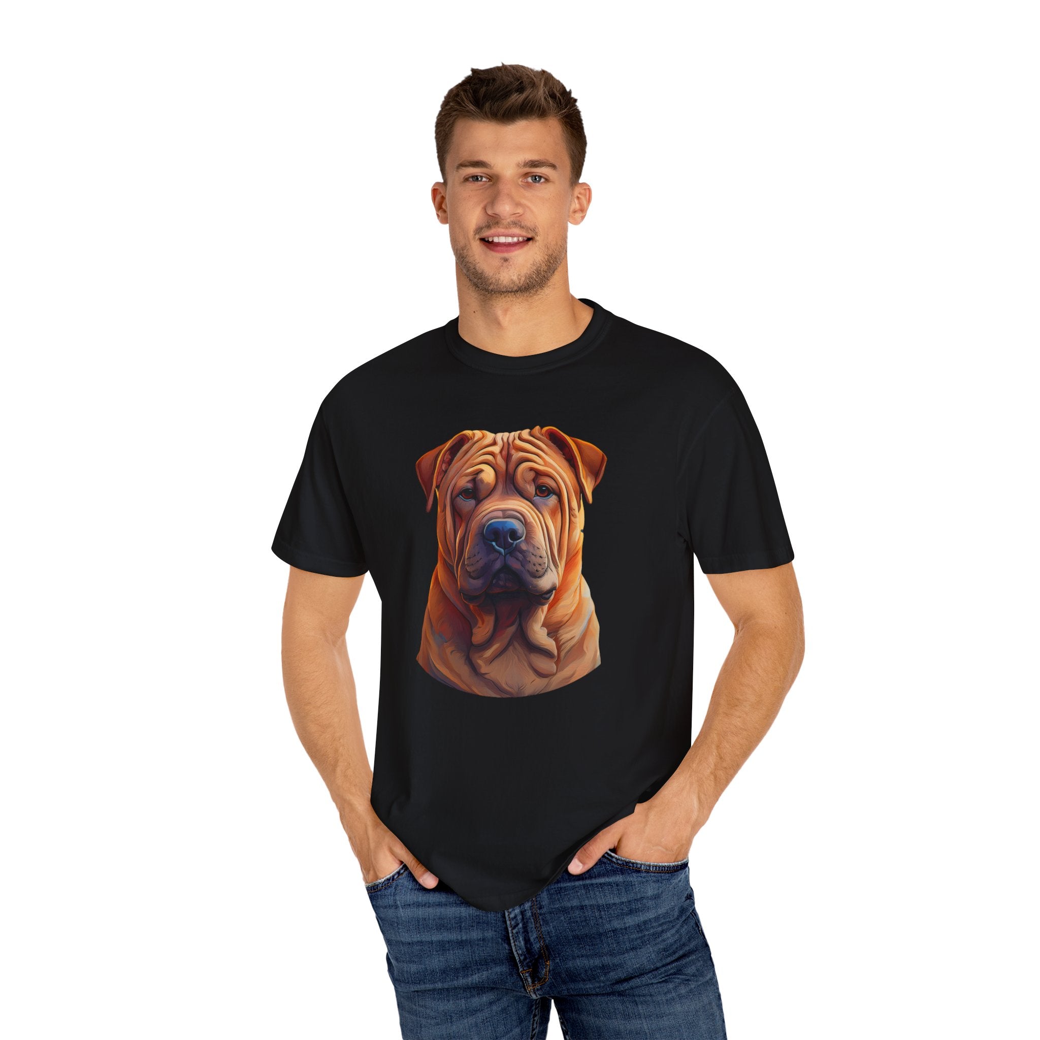 Shar Pei Unisex Garment-Dyed T-shirt