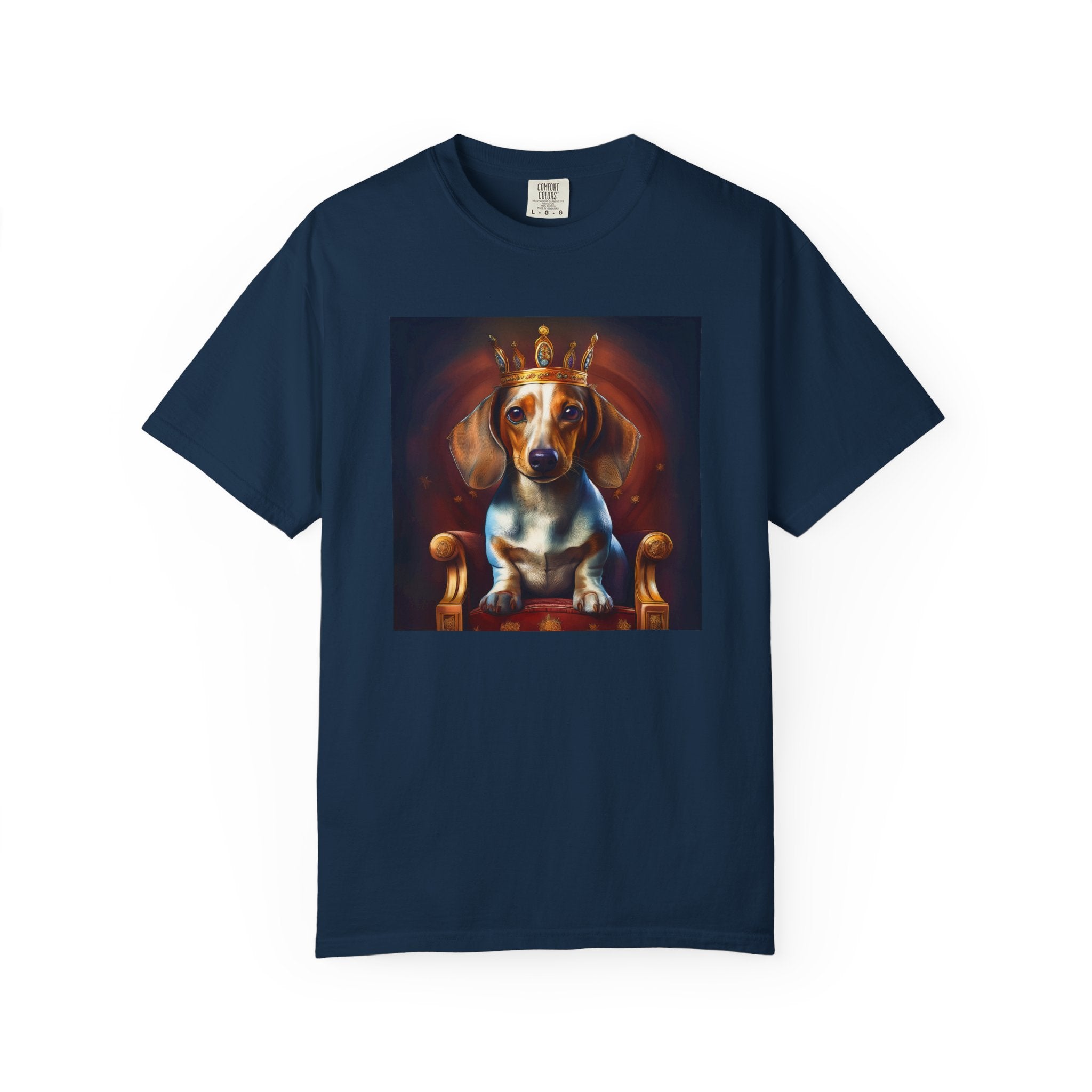Dachshund Royal Unisex Garment-Dyed T-shirt