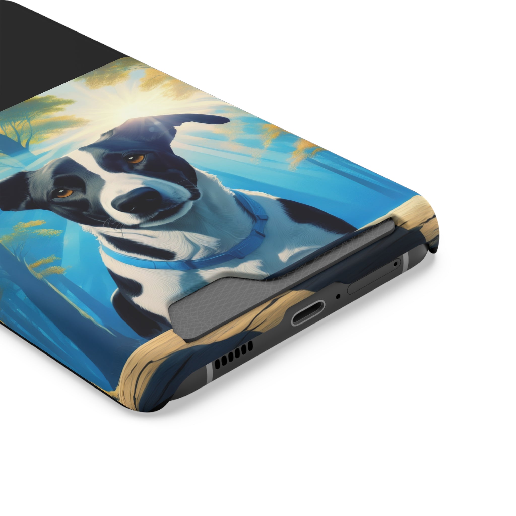 Coonhound Forest Phone Case with Card Holder
