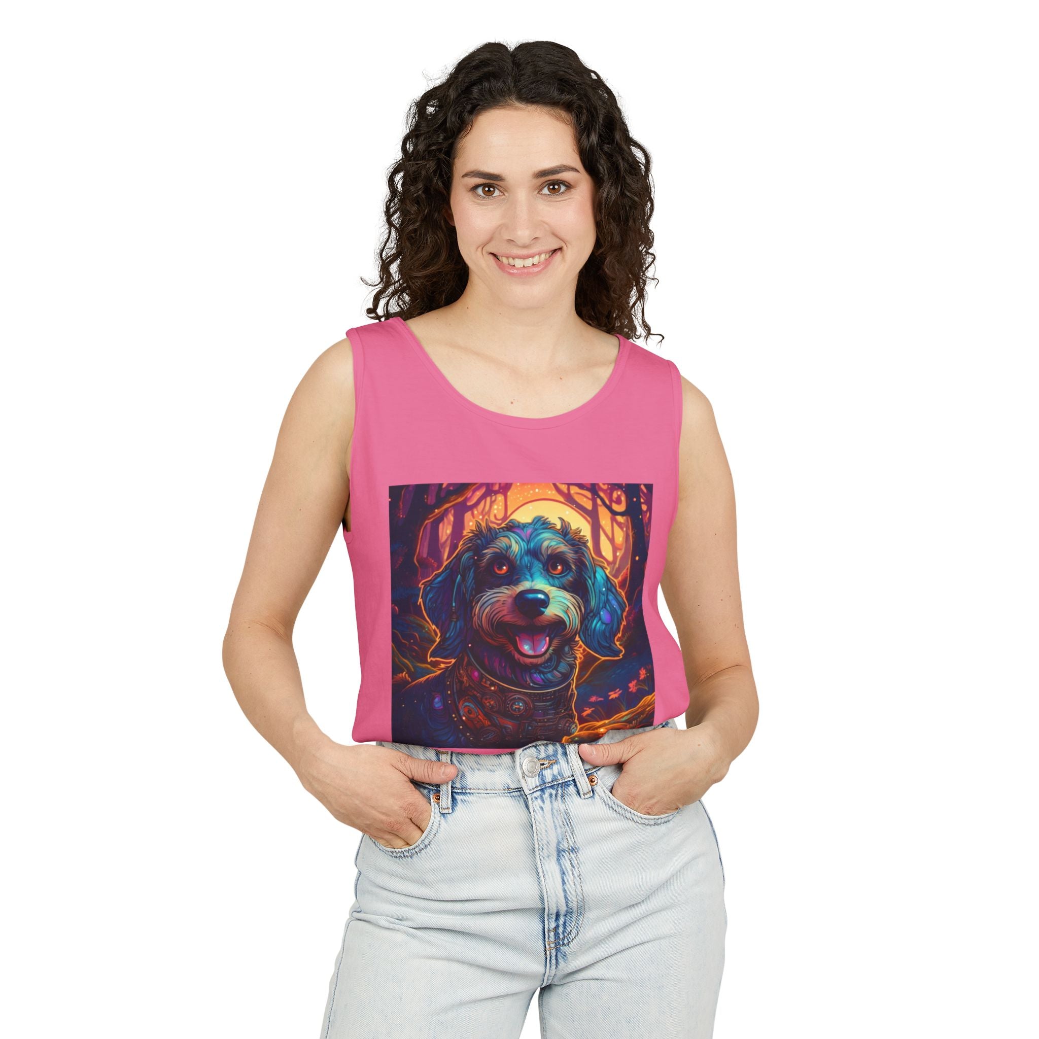 Steampunk Dachshund Unisex Tank Top
