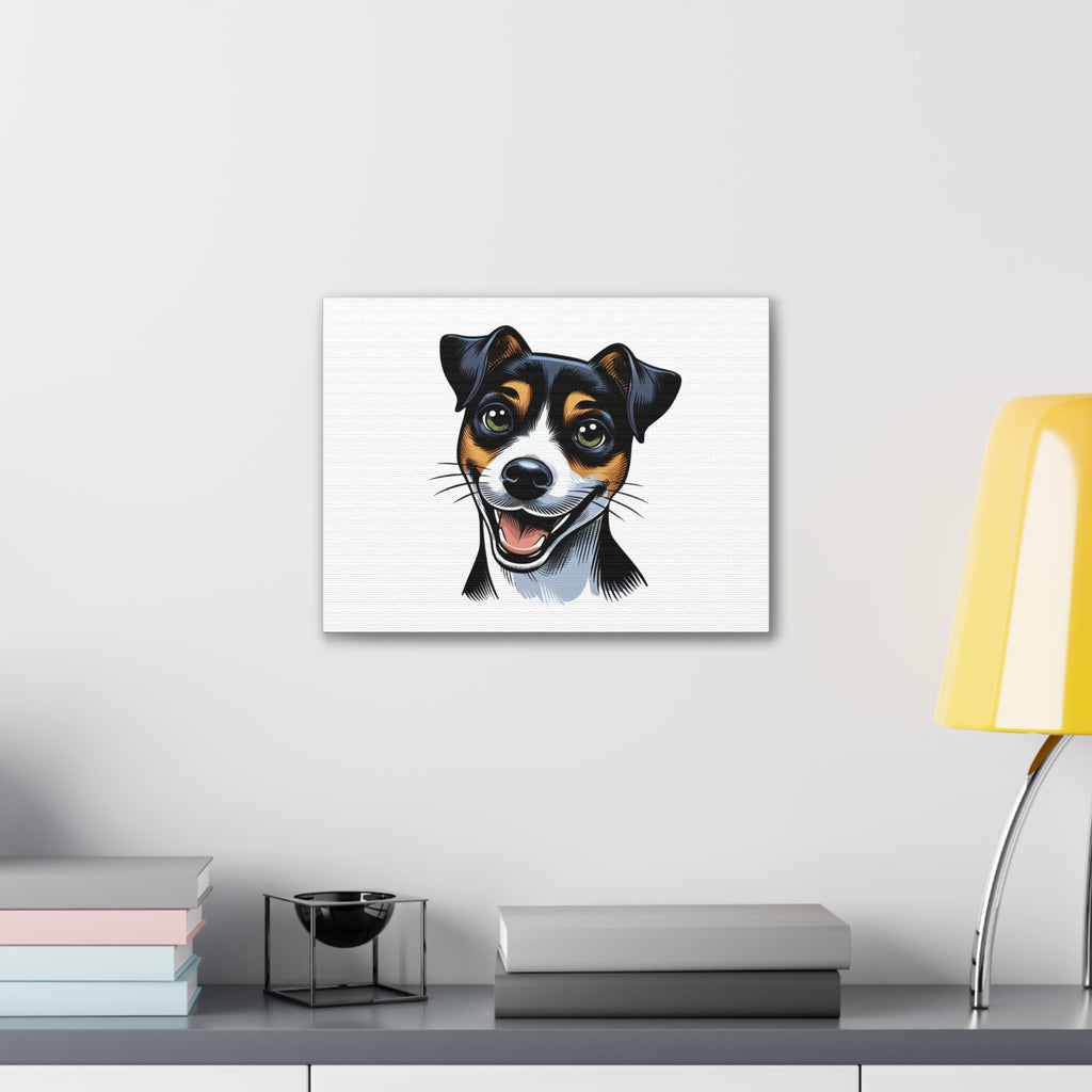 Jack Russel Canvas Stretched, 0.75"