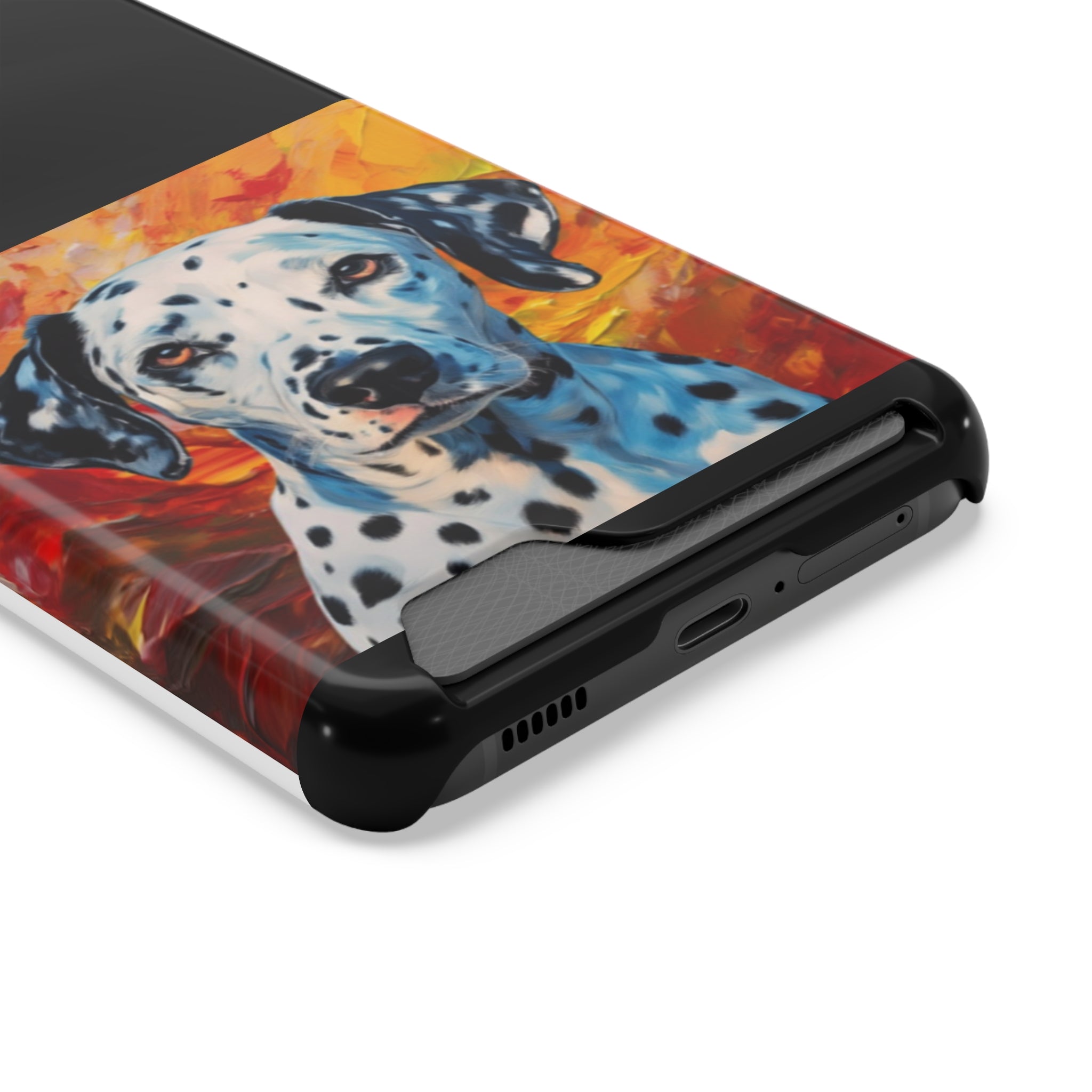 Dalmation Phone Case with Card Holder