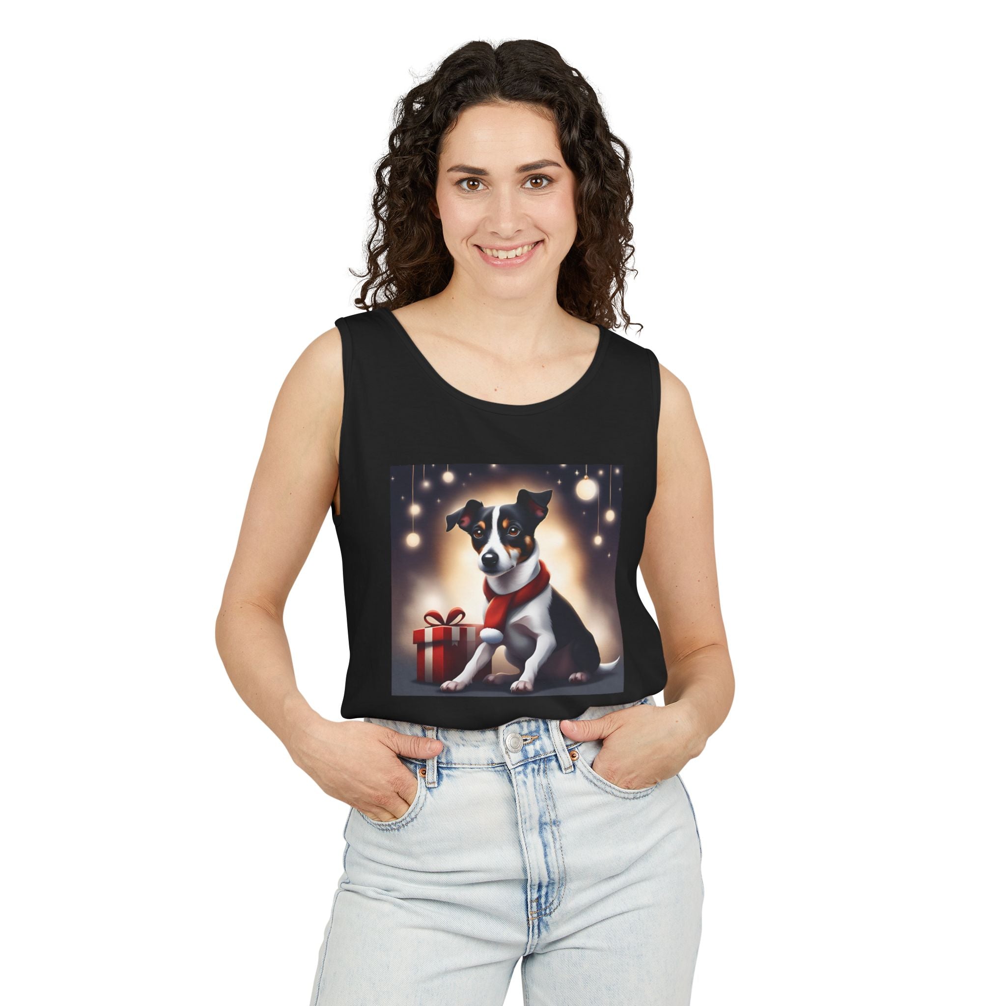Jack Russel Holiday Unisex Tank Top