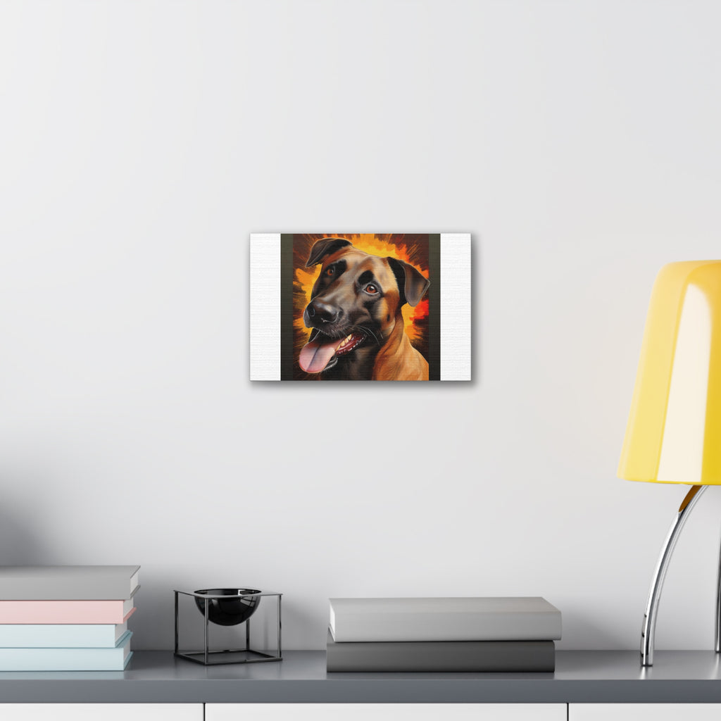 Belgian Malinois Shepherd Canvas Stretched, 0.75"