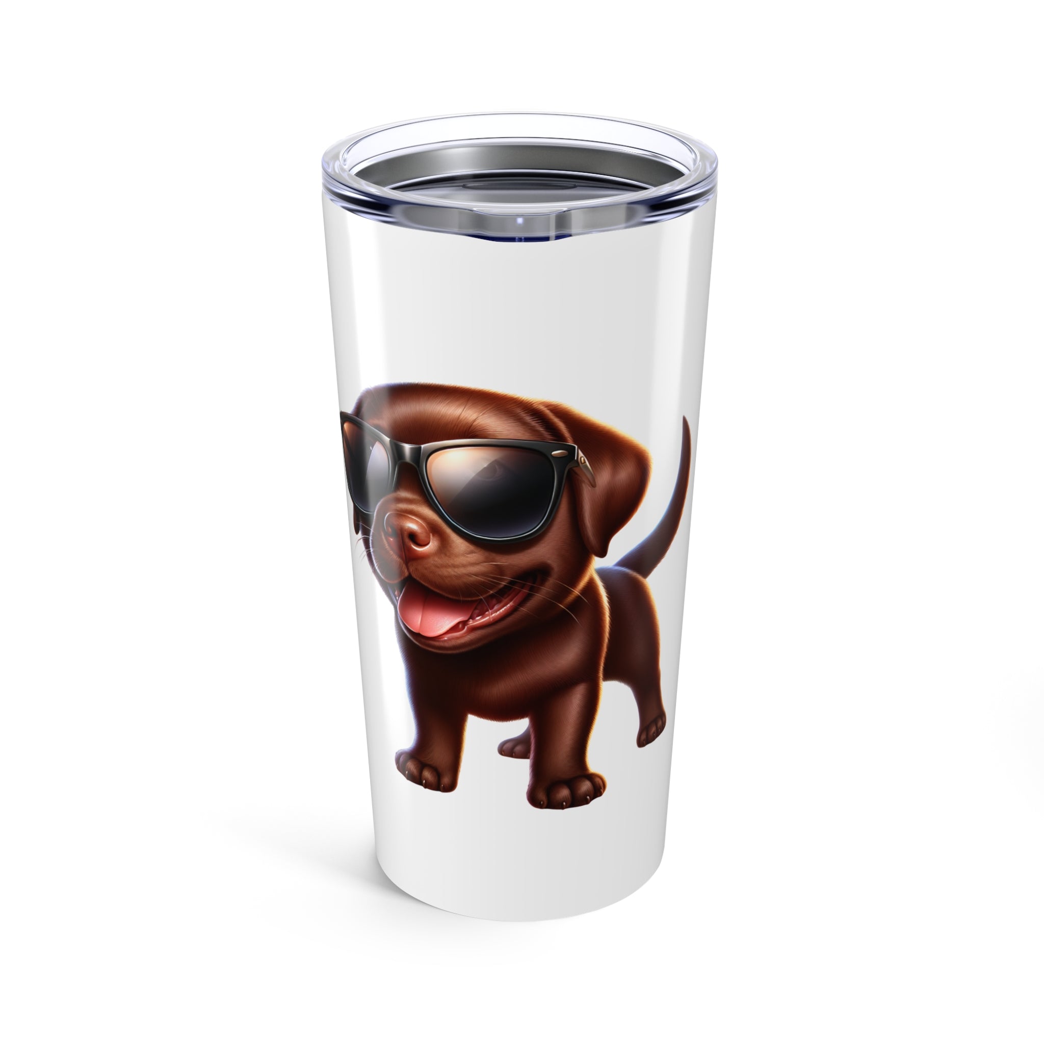 Chocolate Lab w/ Sunglasses Tumbler 20oz