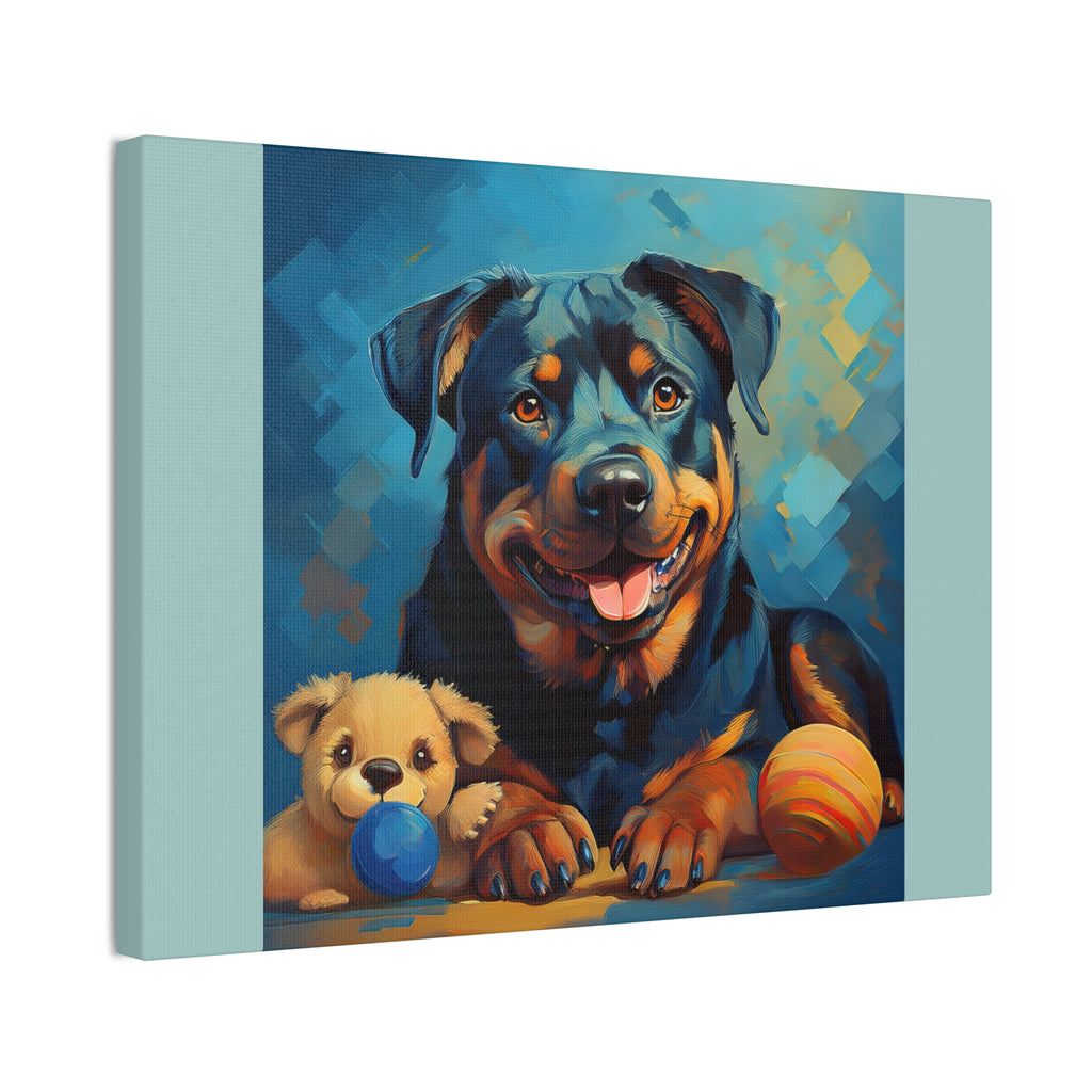 Rottweiler Canvas Painting