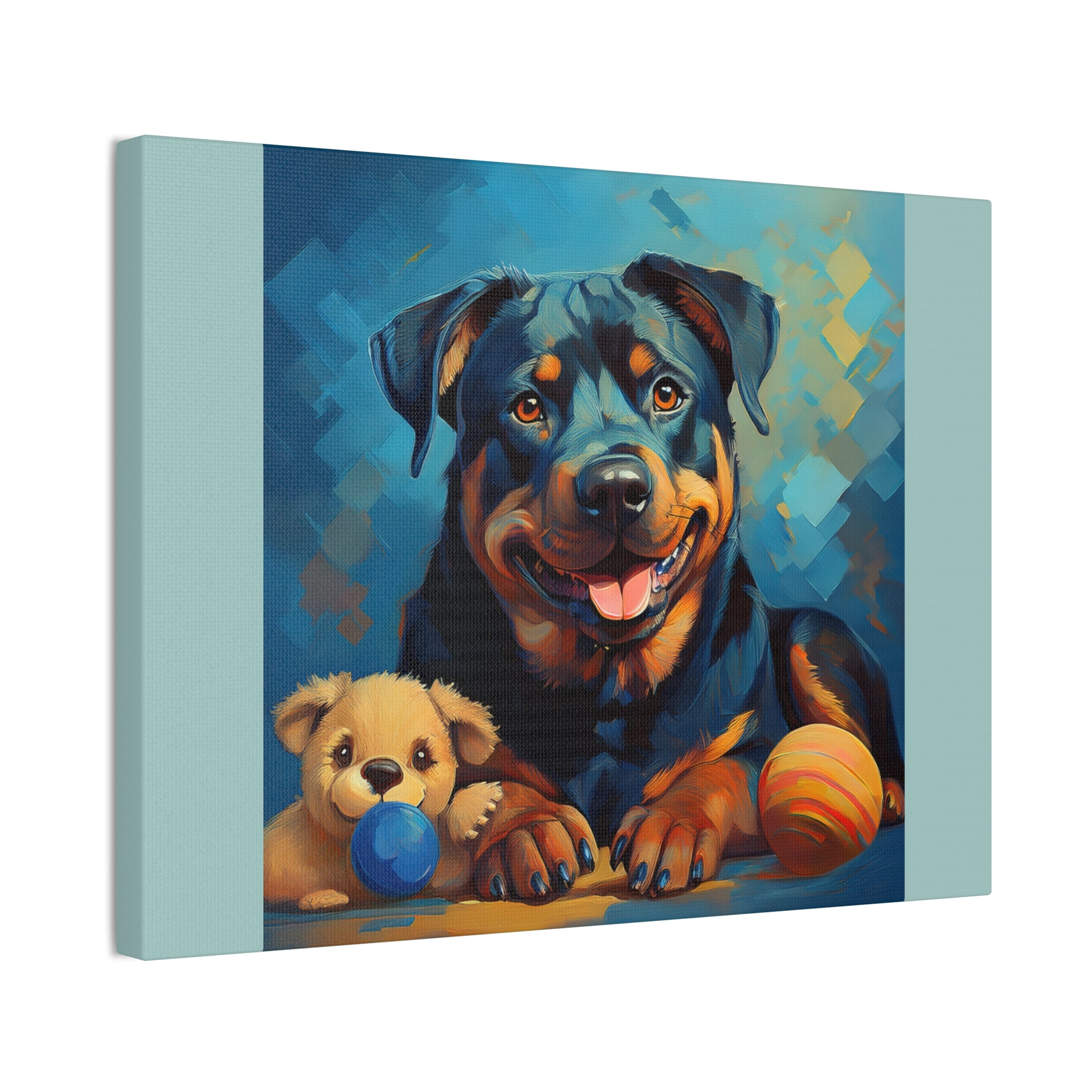 Rottweiler Canvas Painting
