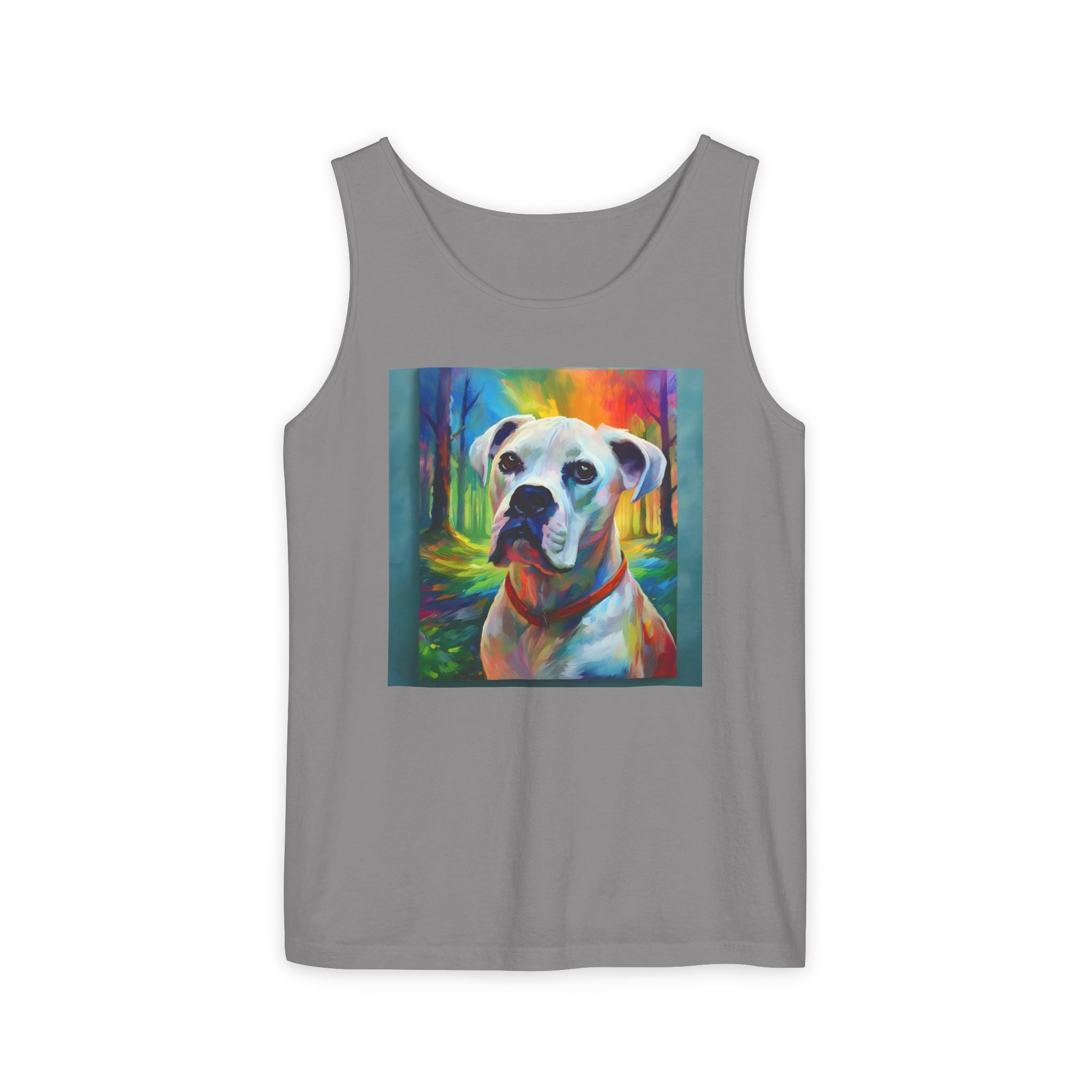 Boxer Rainbow Sky Unisex Tank Top