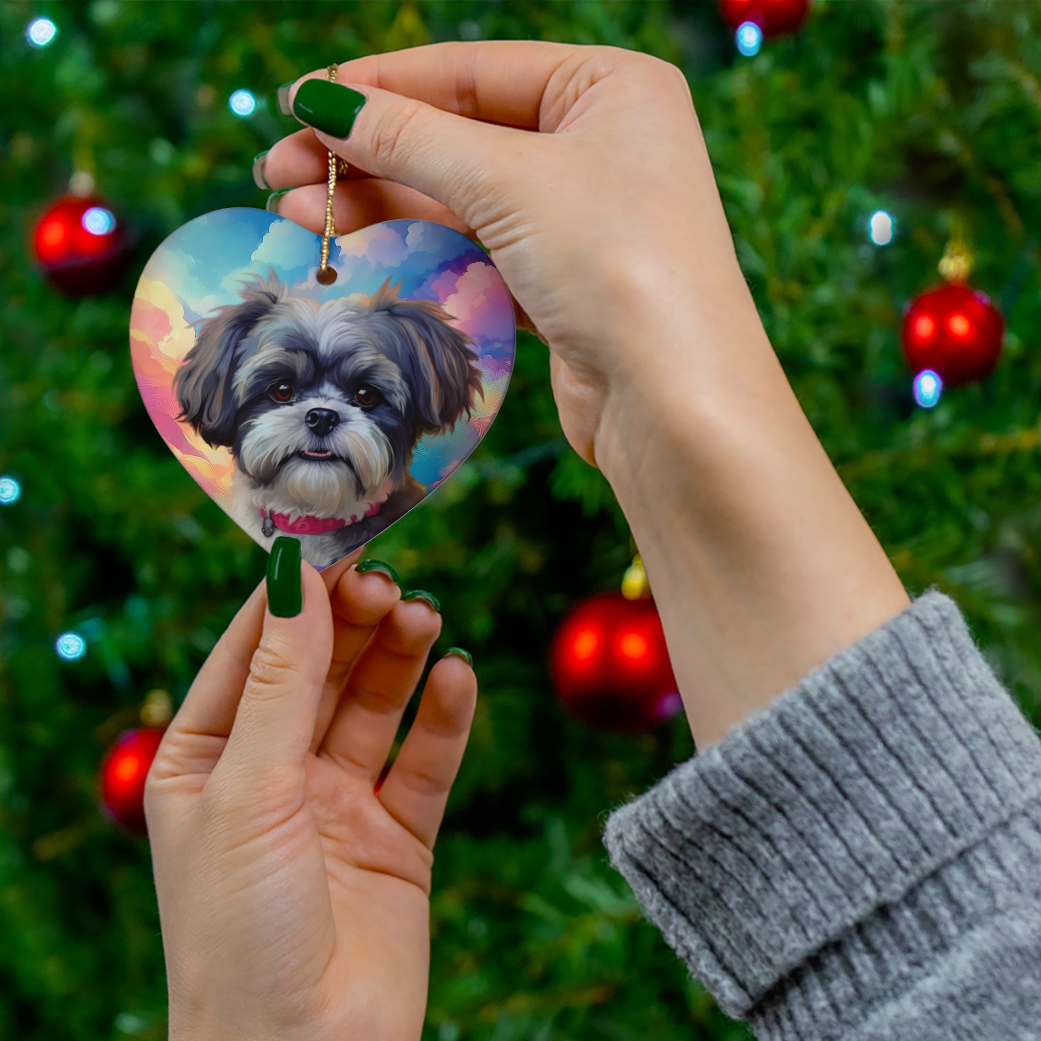 Shih Tzu Ceramic Ornament