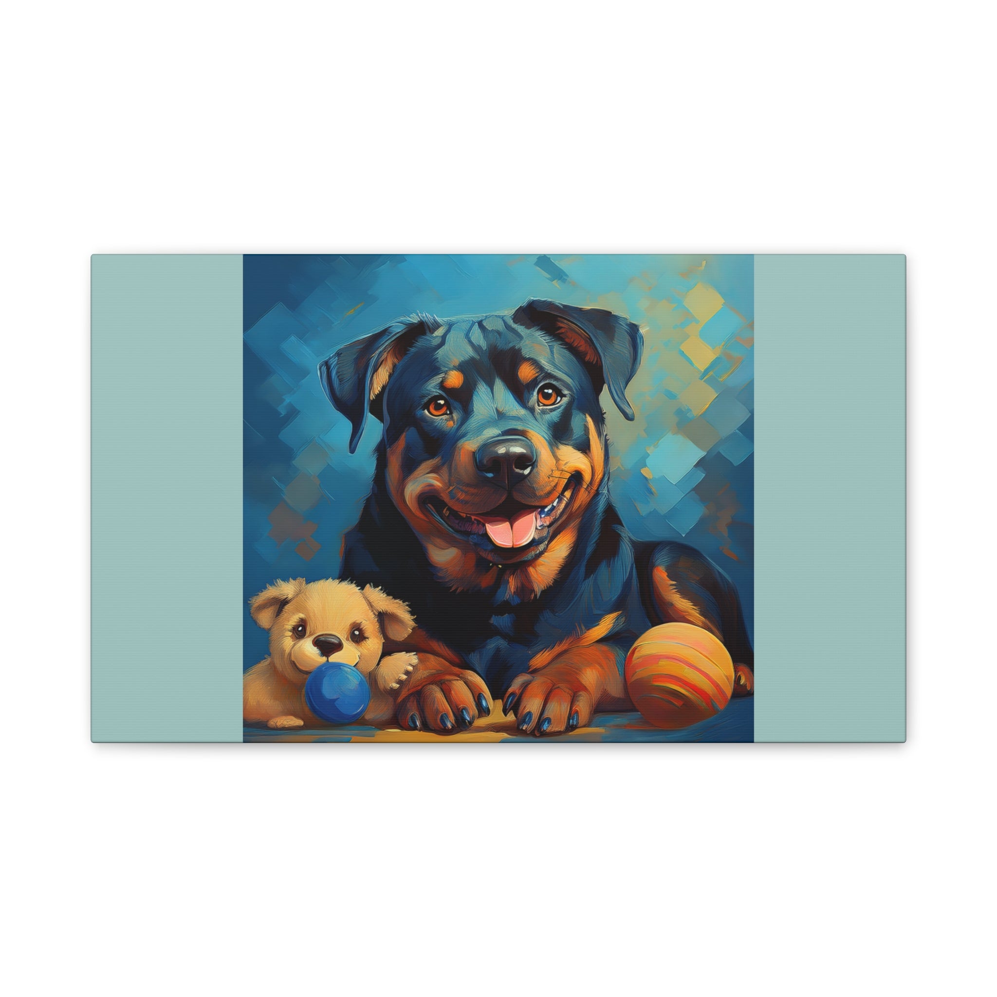Rottweiler Canvas Painting