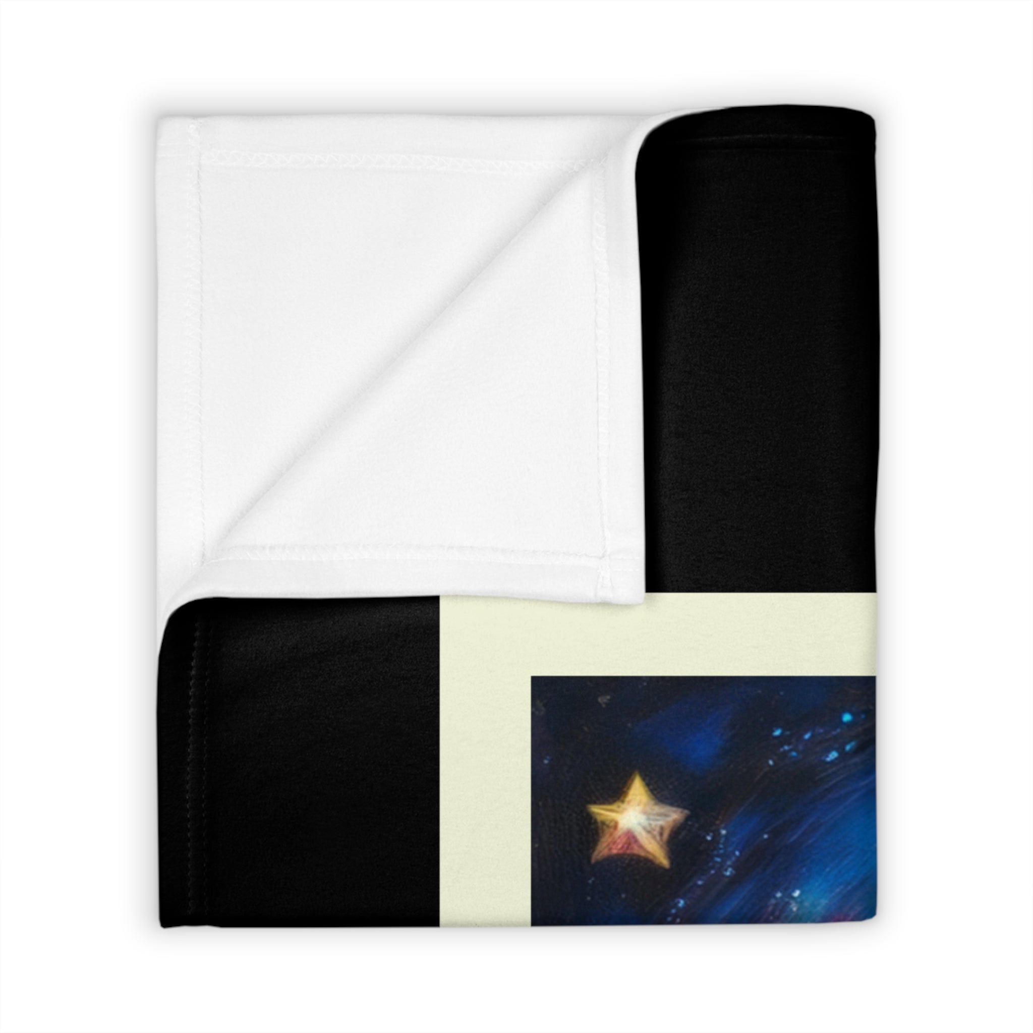 Black Shepherd Lab Stary Night Throw Blanket