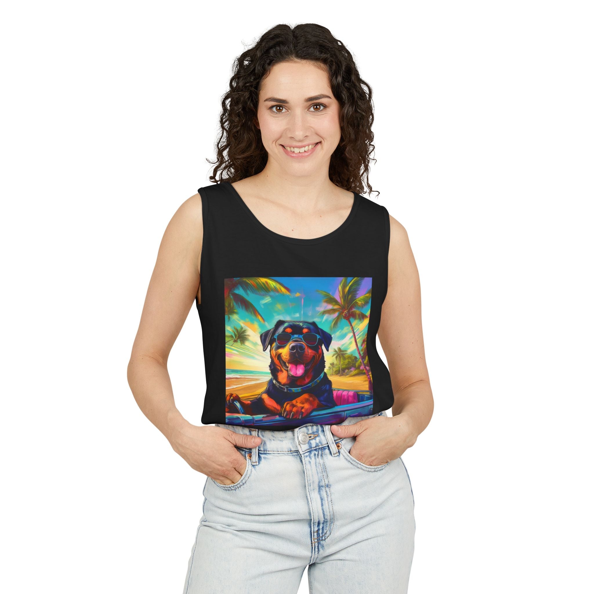 Rottweiler Beach Drive Tank Top