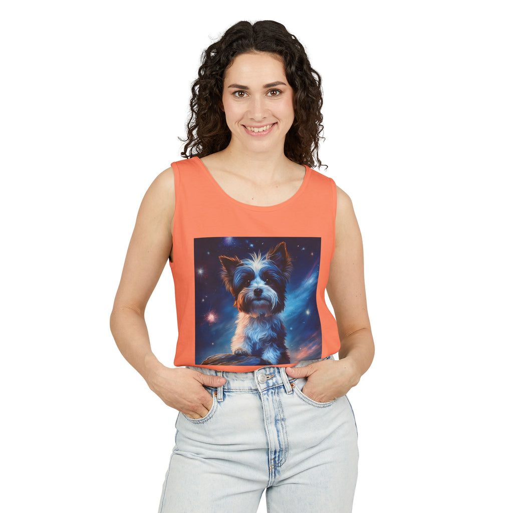 Biewer Terrier Stary Night Unisex Tank Top