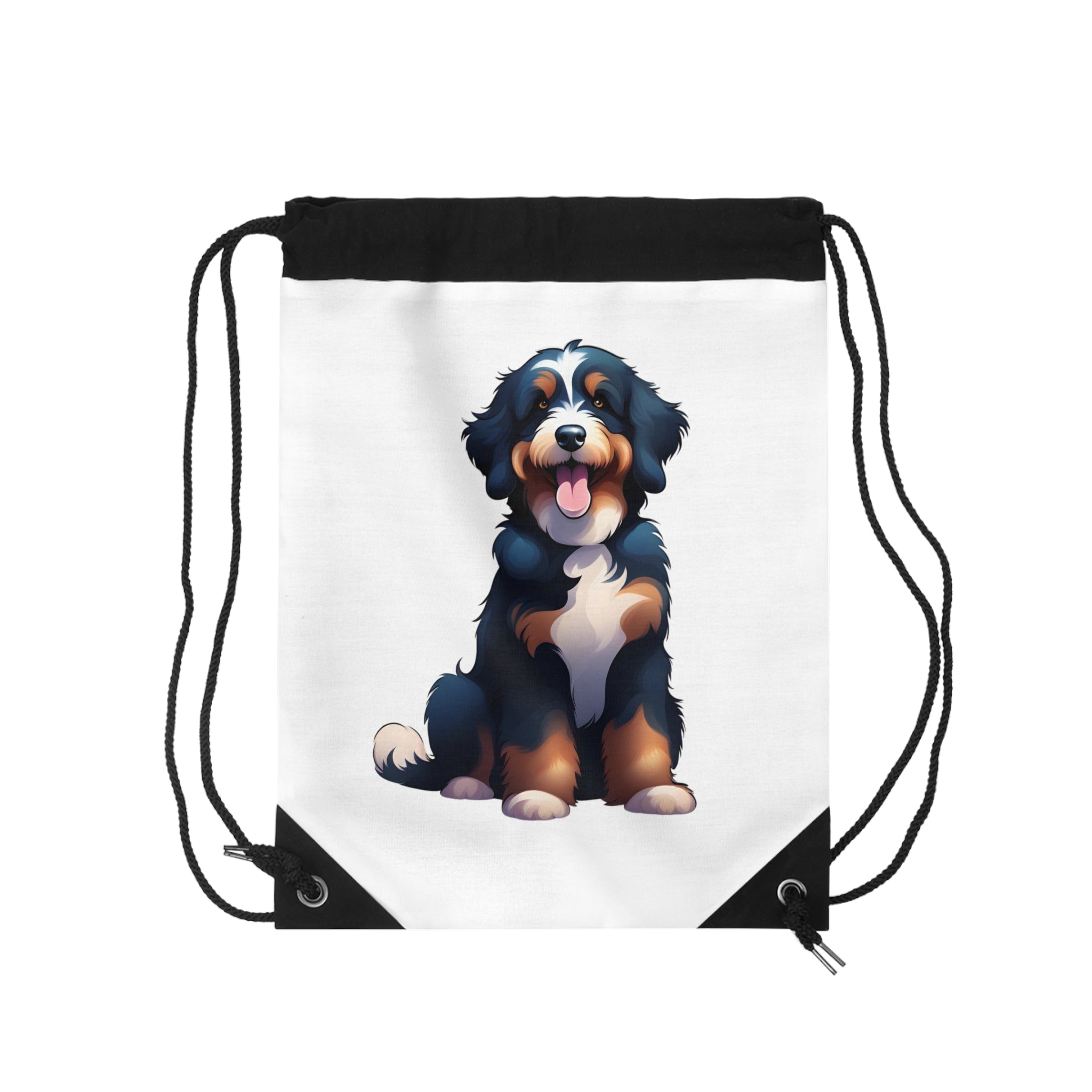 Berne-doodle Drawstring Bag
