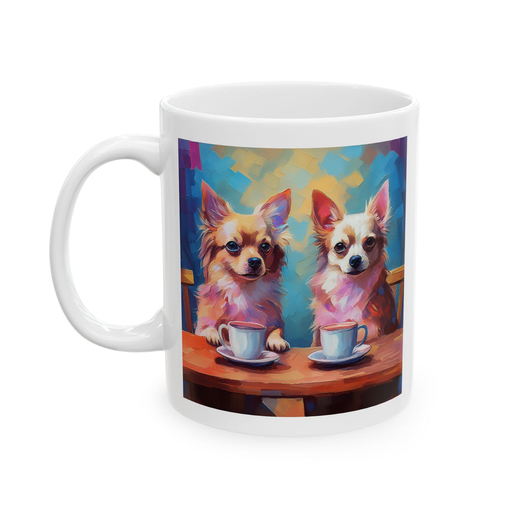 Cafe con Chihuahua Ceramic Mug, (11oz, 15oz)