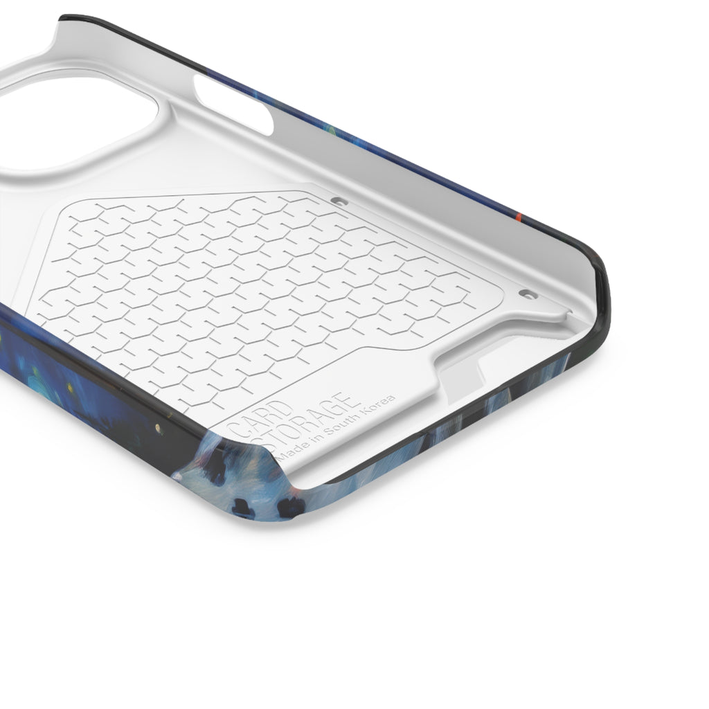 Great Dane Stary Night Phone Case with Card Holder