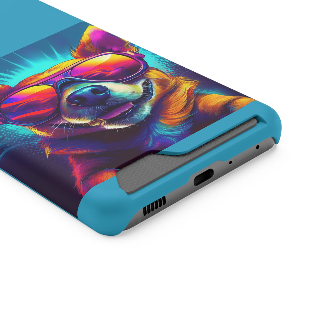 Chihuahua Cool Sunglasses Phone Case with Card Holder