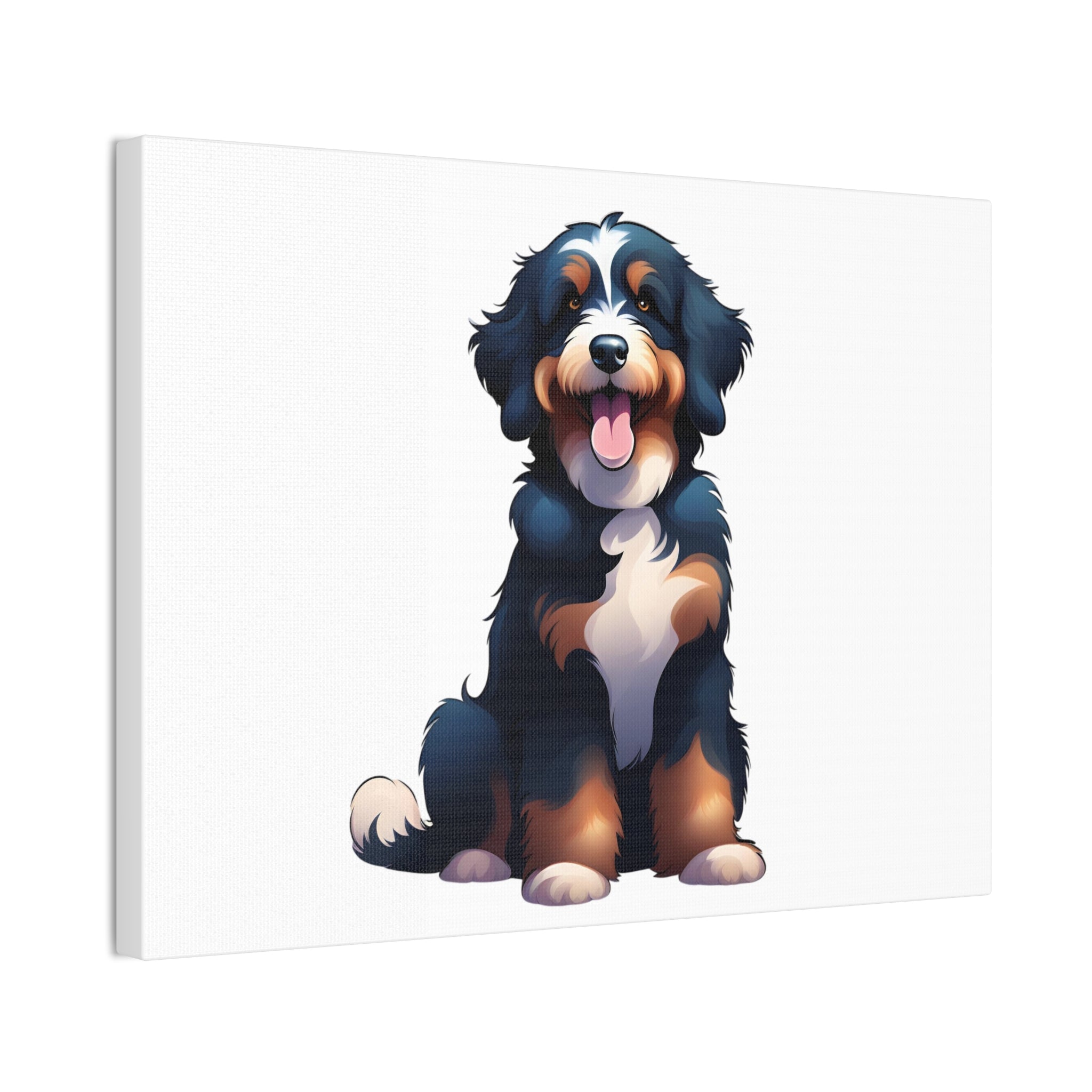 Bernedoodle Canvas Stretched, 0.75"