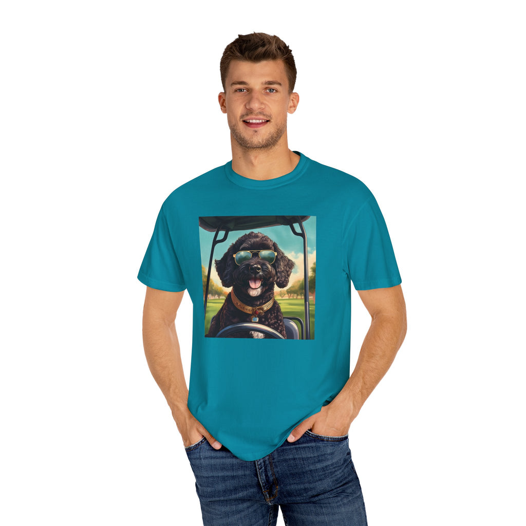 Doodle Golf Cart Unisex Garment-Dyed T-shirt