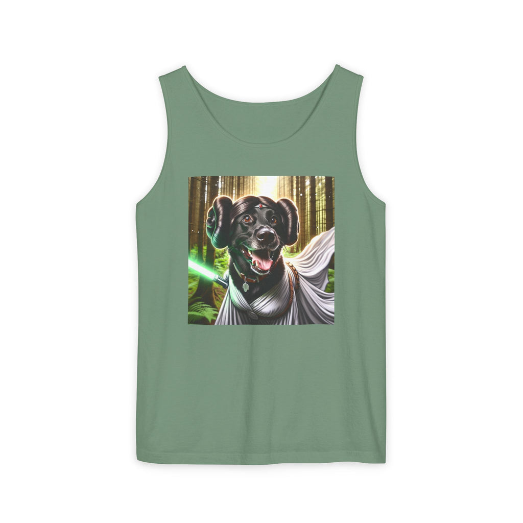 Black Lab Galaxy Princess Unisex Tank Top