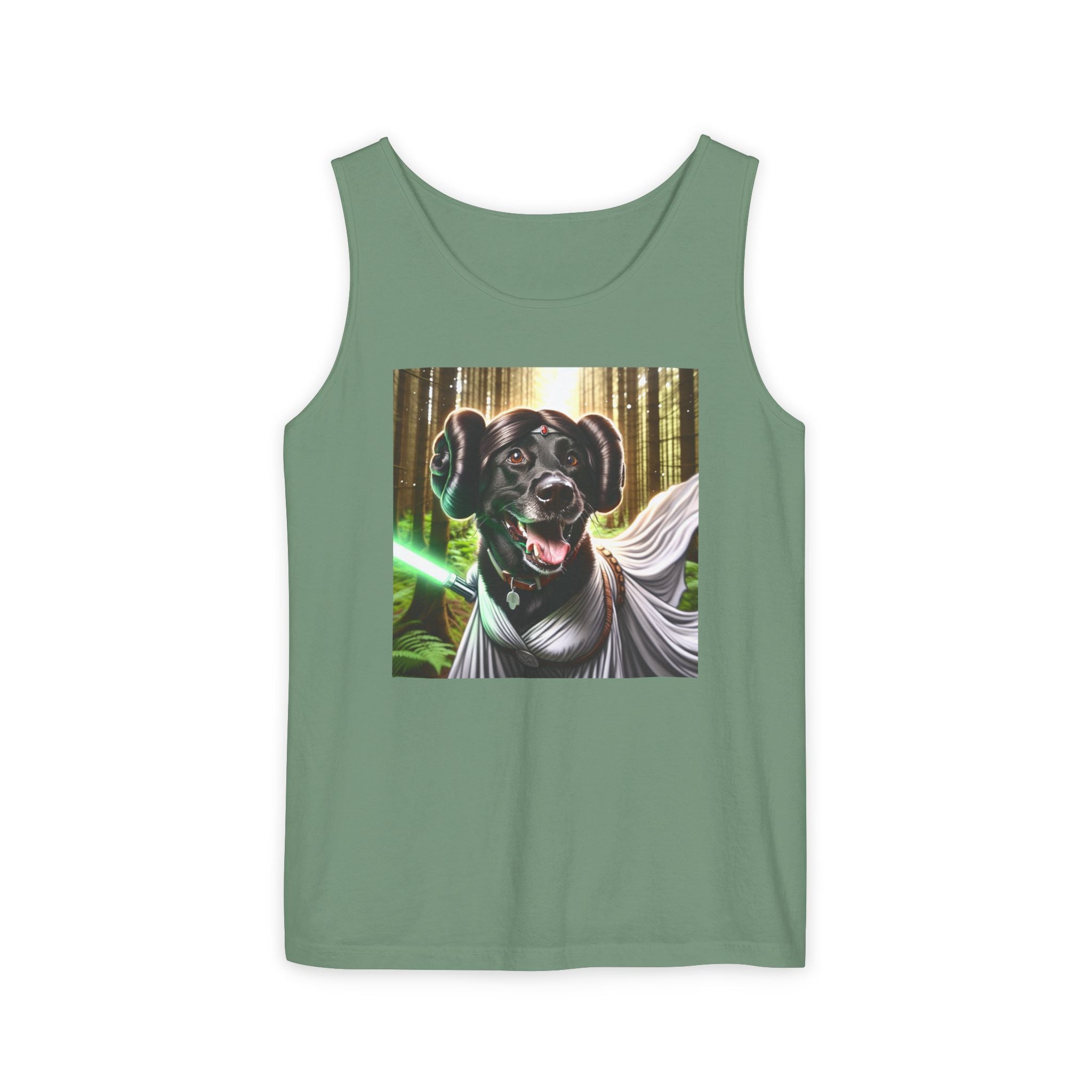 Black Lab Galaxy Princess Unisex Tank Top