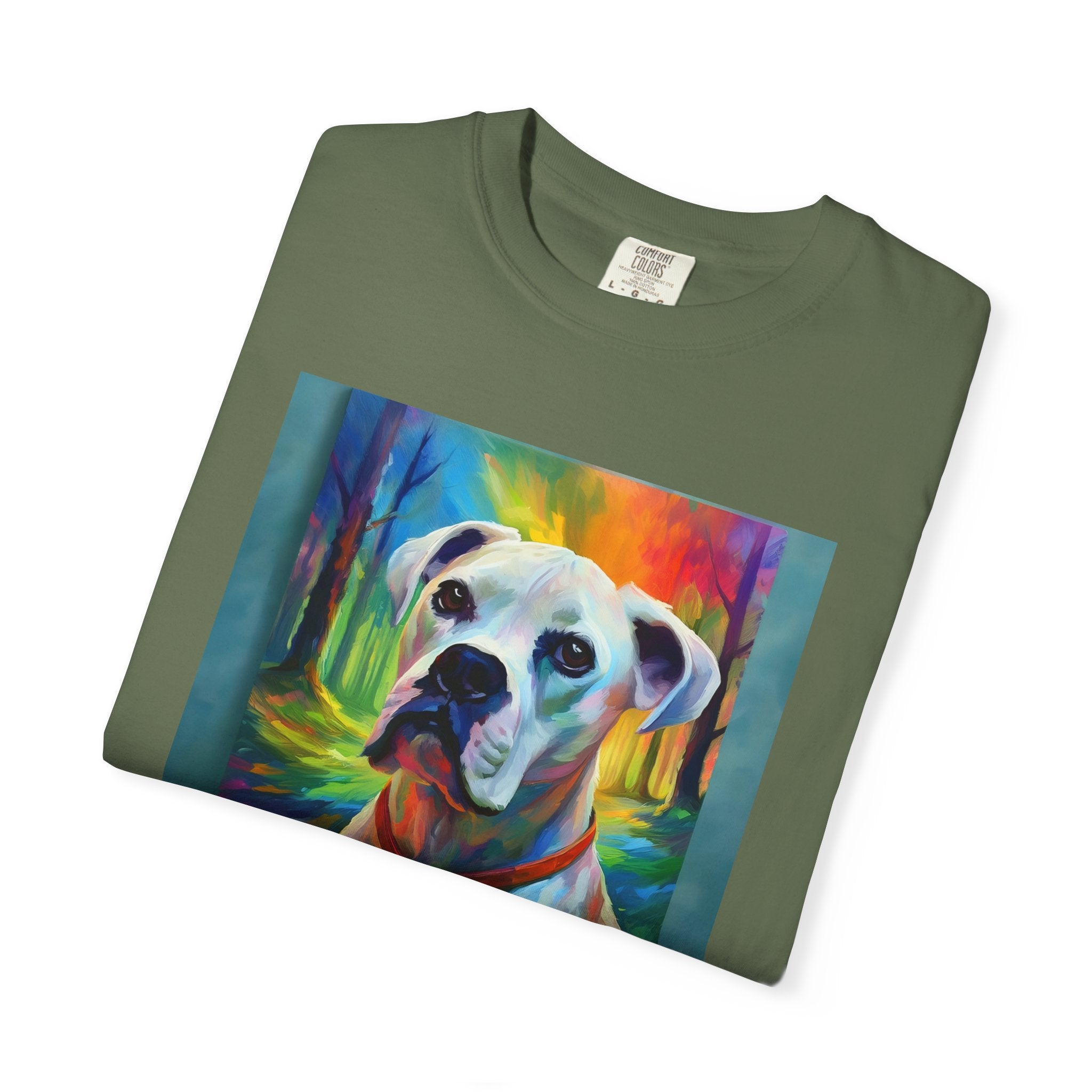 Boxer Rainbow Sky Unisex Garment-Dyed T-shirt