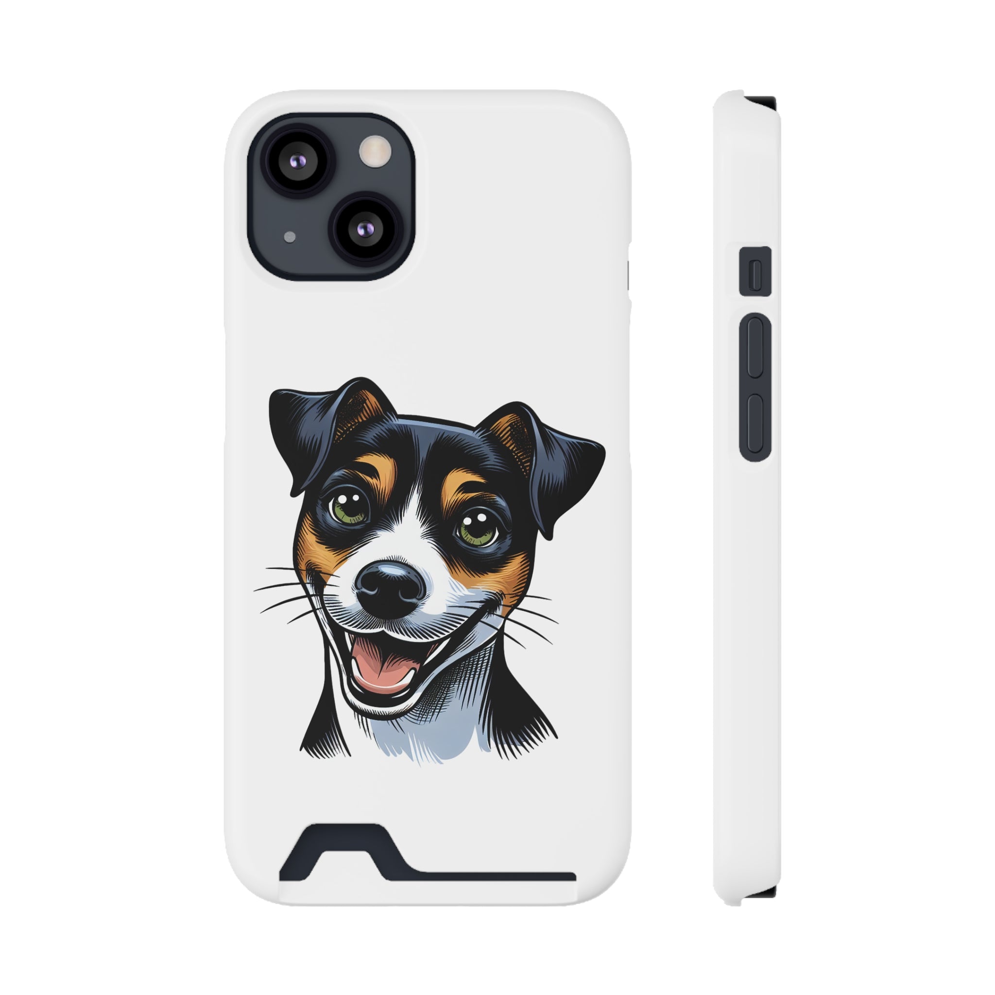 Jack Russel Phone Case with Card Holder
